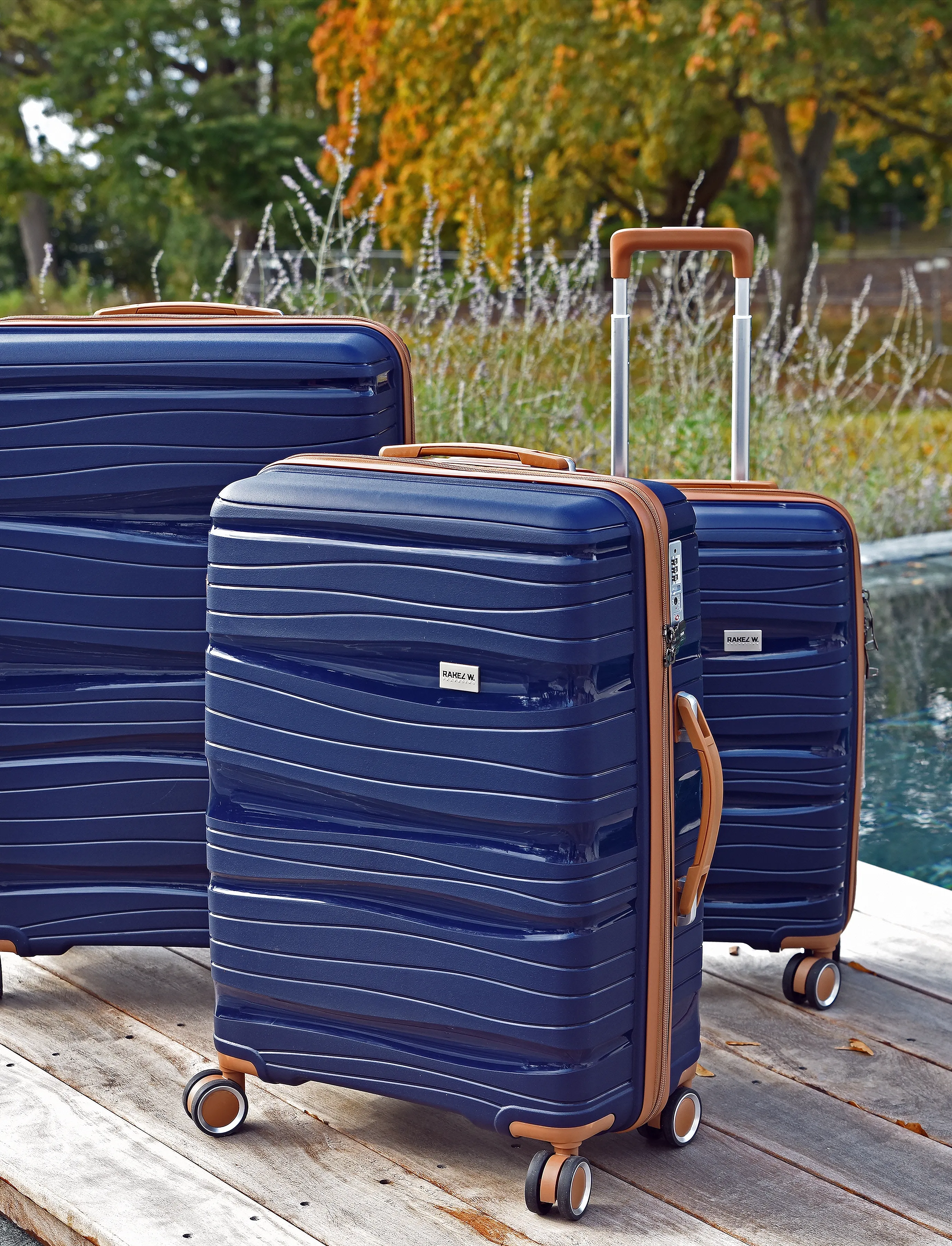 RakelW Travel RW Travel Alfrida collection 3-set - Suitcases - NAVY / blue
