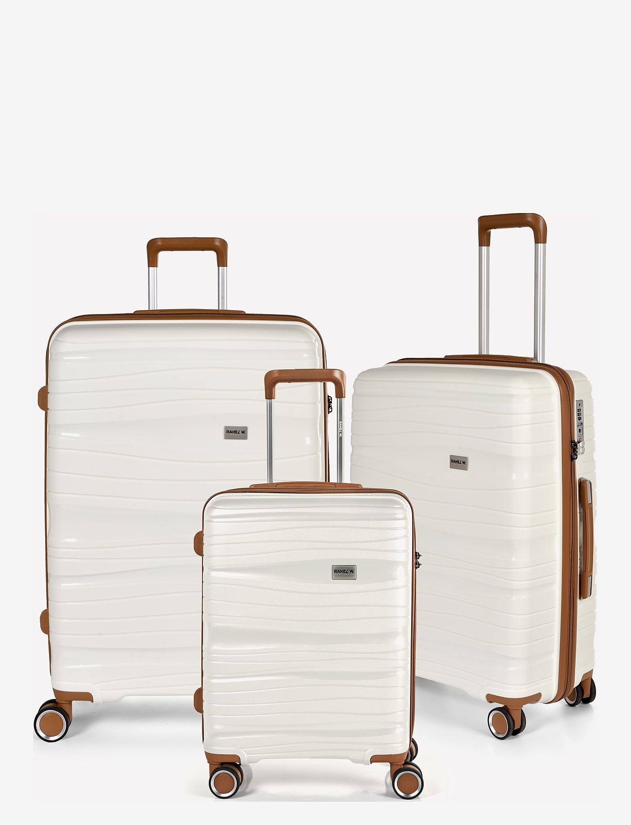 RakelW Travel - RW Travel Alfrida collection 3-set - resväskor - cream white - 1