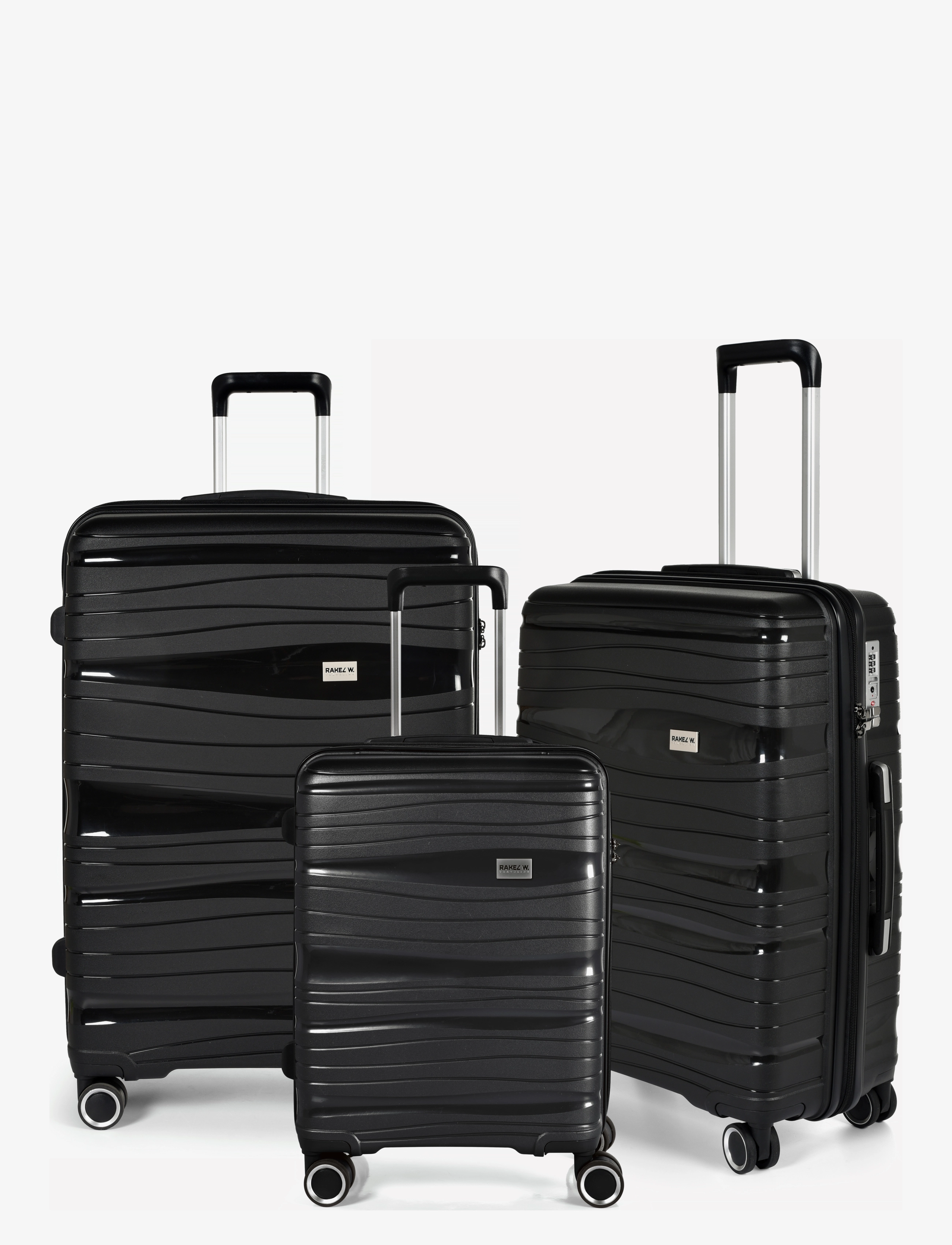 RAKELW TRAVEL Rw Travel Alfrida Collection 3-Set Schwarz - One Size - Damen