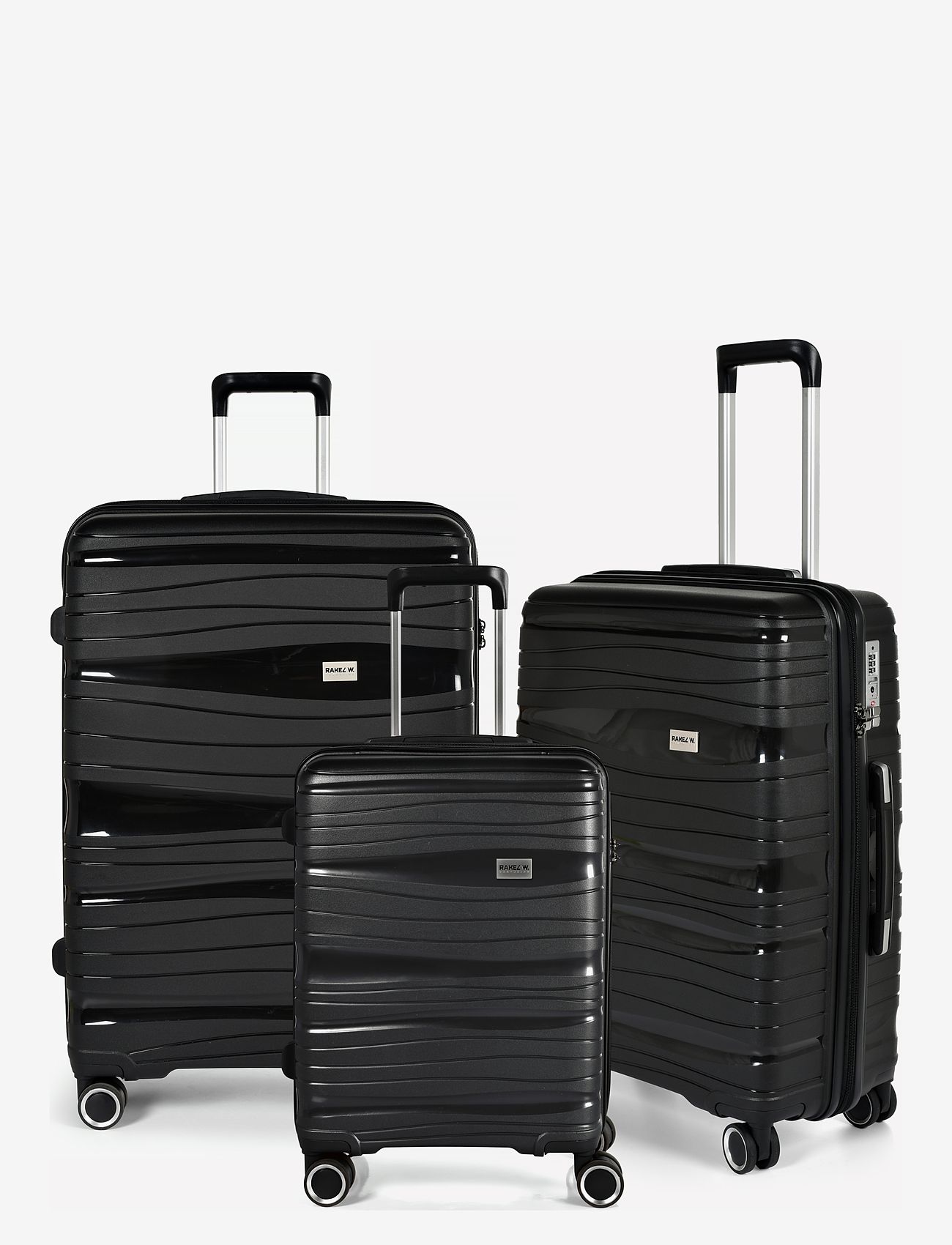 RakelW Travel - RW Travel Alfrida collection 3-set - resväskor - black - 0
