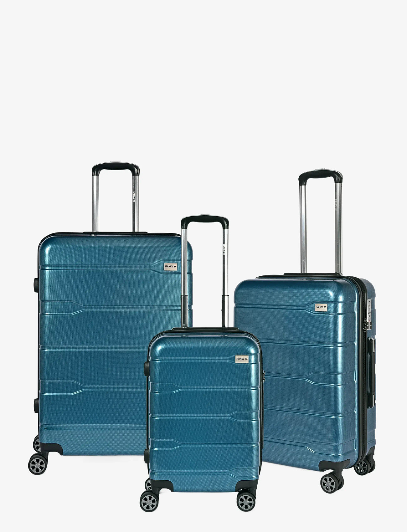 RakelW Travel - RW Travel Ocean Vibes 3 Set Väskor Ocean Blue - suitcases - ocean blue - 1
