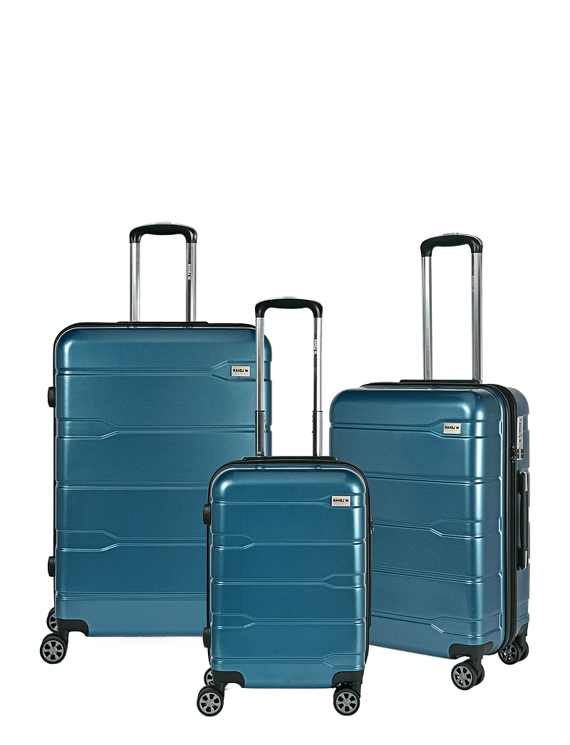 RakelW Travel - RW Travel Ocean Vibes 3 Set Väskor Ocean Blue - suitcases - ocean blue - 1