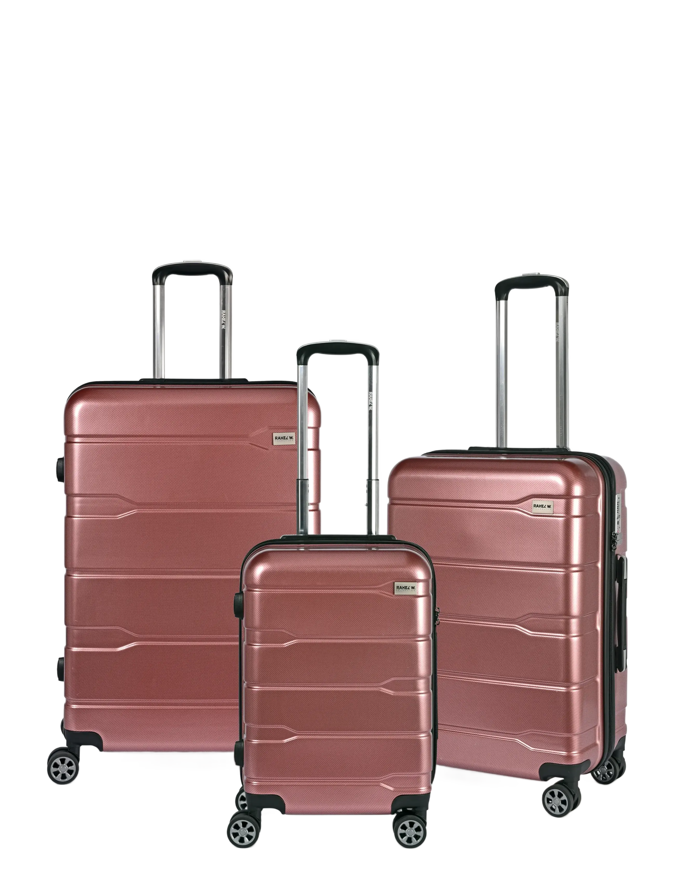 RakelW Travel RW Travel Ocean Vibes 3 Set Väskor Soft Coral - Lagaminai ir aksesuarai - SOFT CORAL / pink/rose