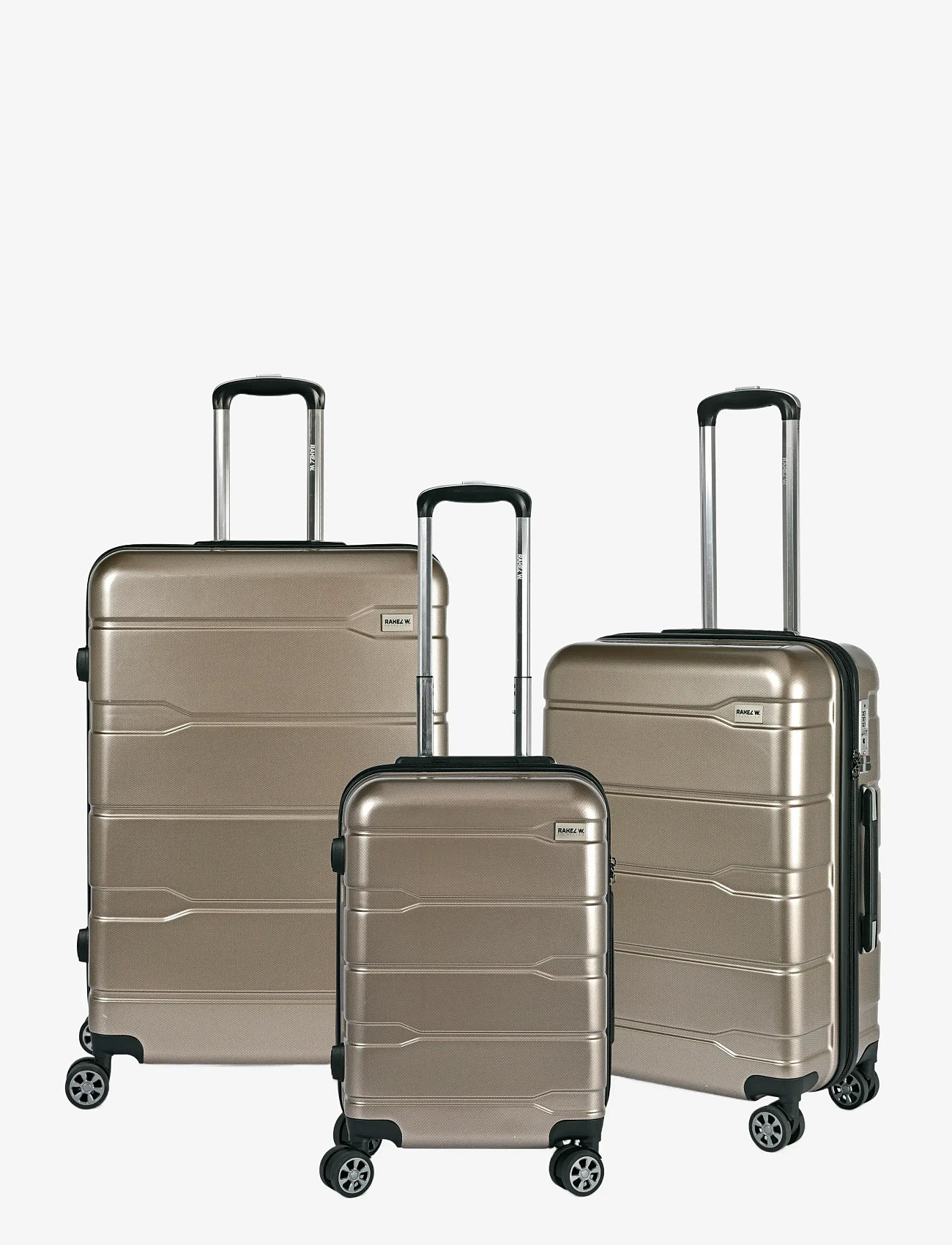RakelW Travel - RW Travel Ocean Vibes 3 Set Väskor Sand - suitcases - sand - 0