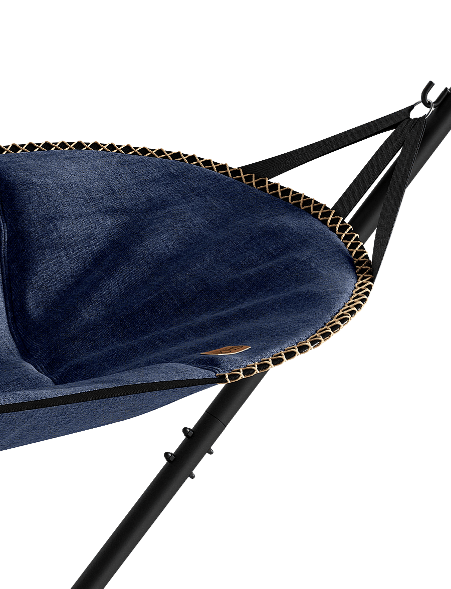 SACKit - Cobana Hammock Indigo - Black Alu frame*** - meble - indigo - 4