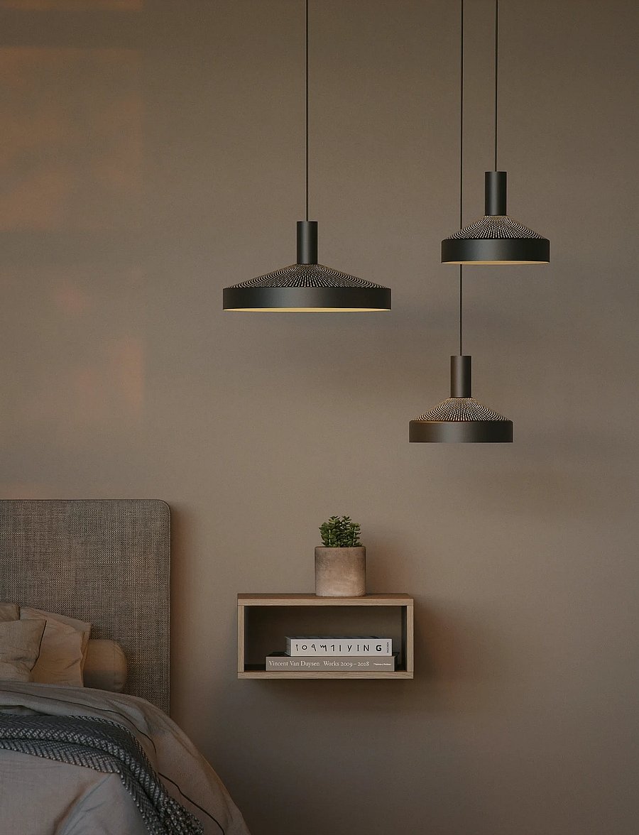 SACKit - DAWN Pendant ø400 - rippvalgustid - black - 4