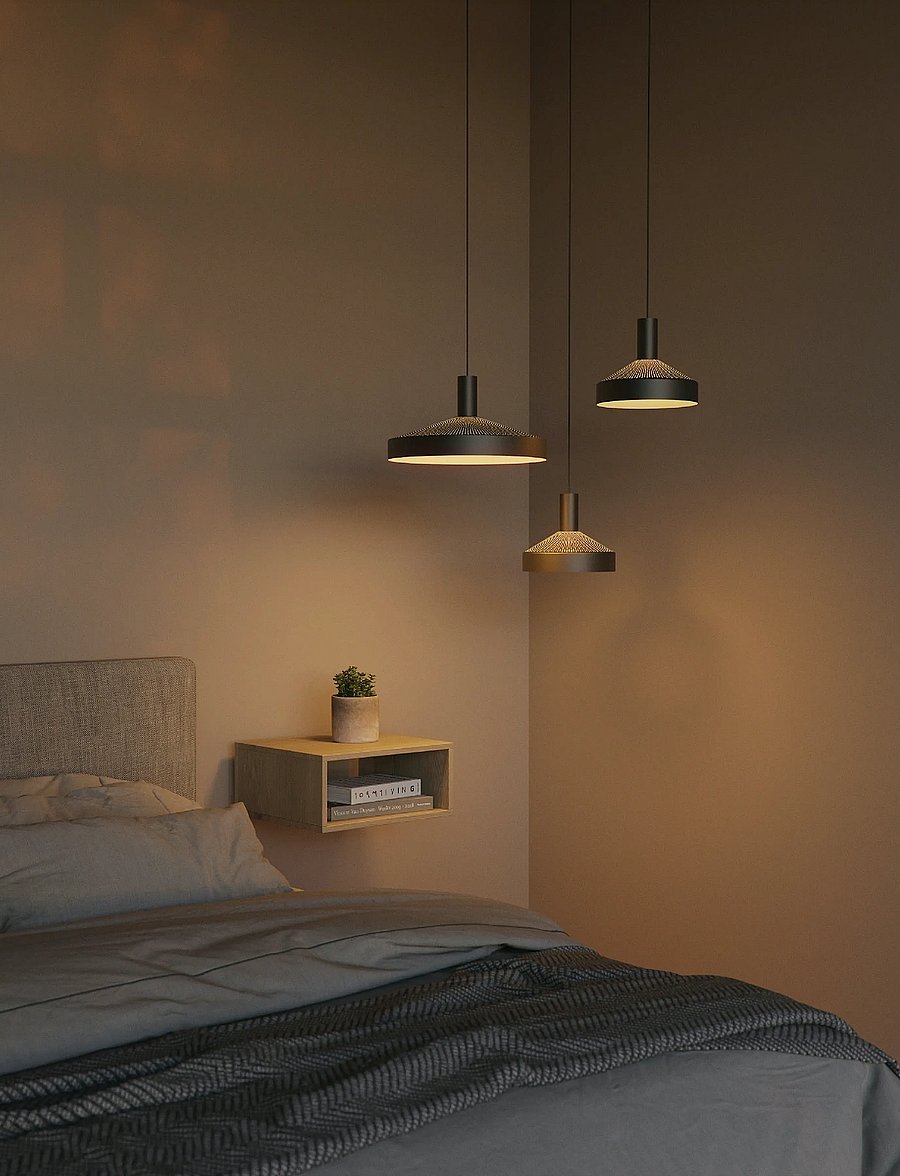 SACKit - DAWN Pendant ø400 - rippvalgustid - black - 5