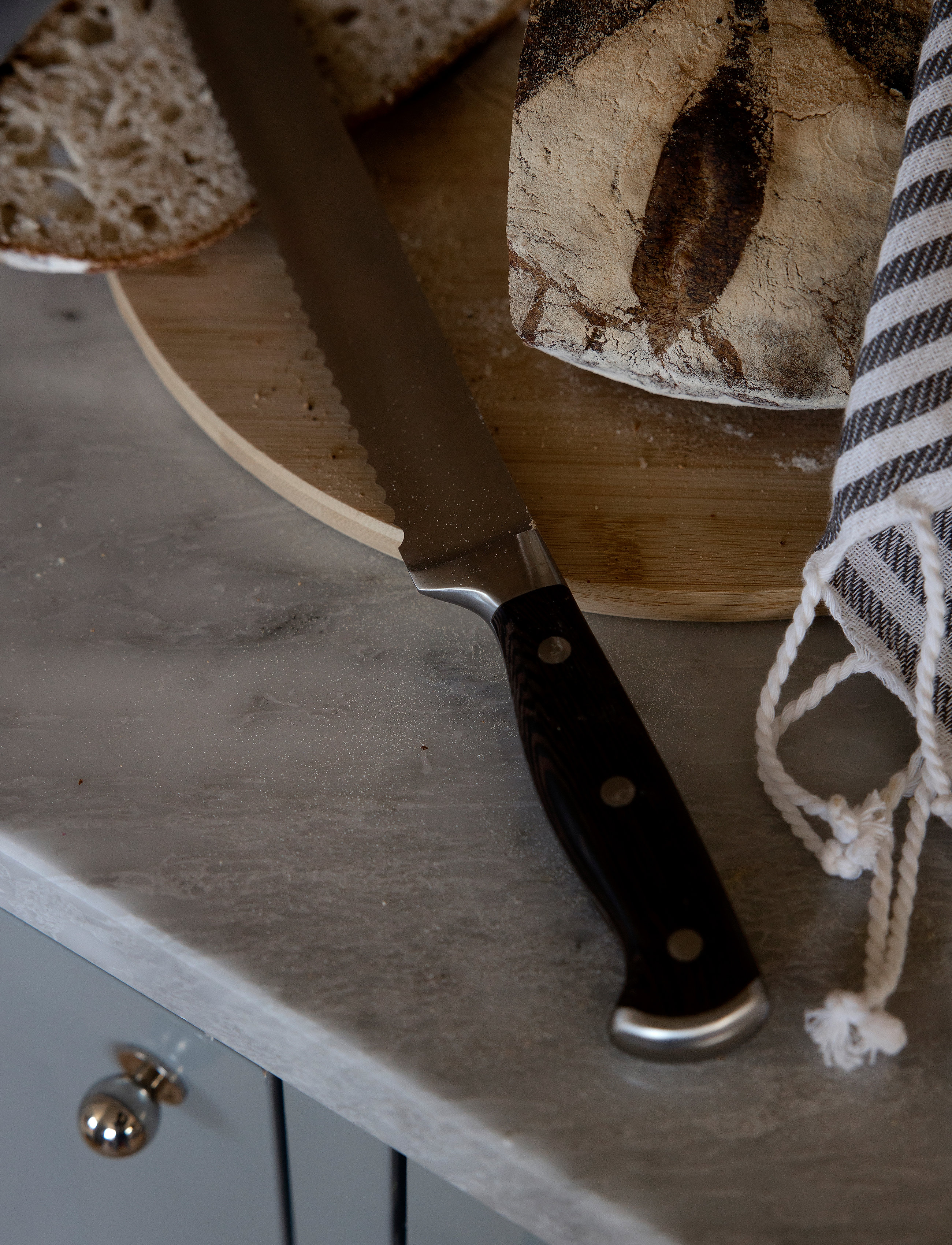 Sagaform - Erik breadknife extra long - brown/silver - 1