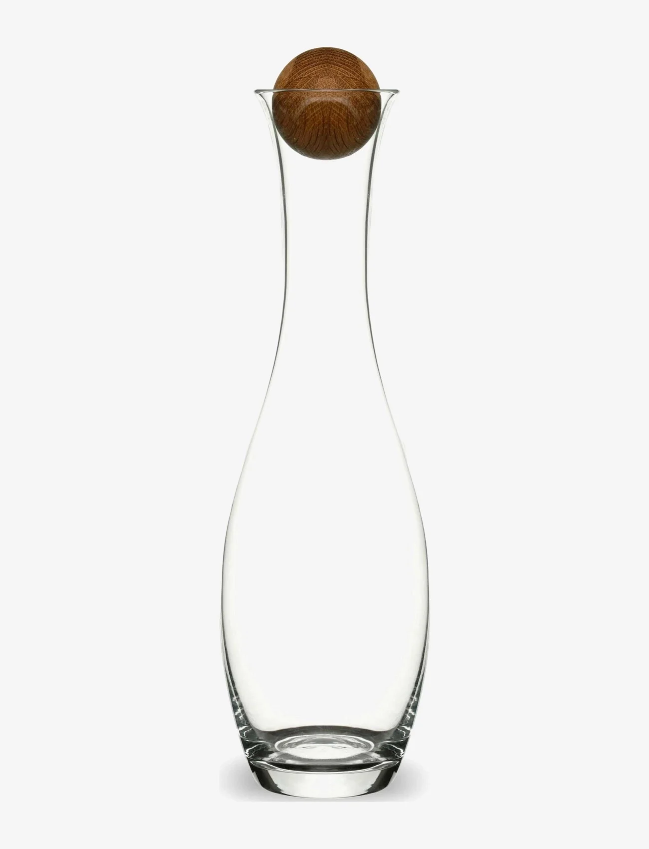 Sagaform - Nature wine/water carafe with oak stopper - wine carafes & decanters - clear - 0