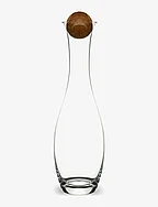 Nature wine/water carafe with oak stopper - CLEAR