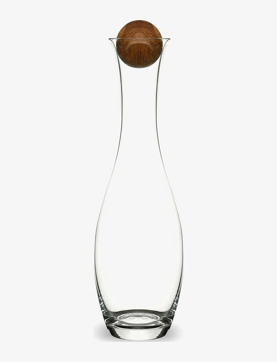 Sagaform - Nature wine/water carafe with oak stopper - veinikarahvinid - clear - 0