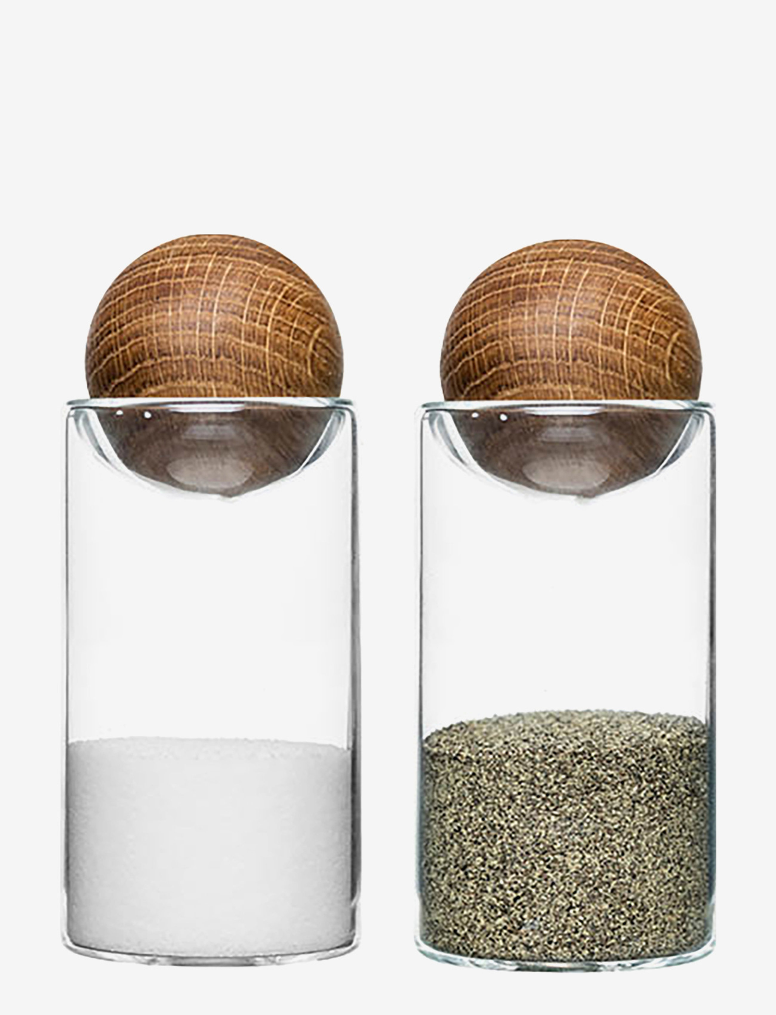SAGAFORM Nature Salt/-Peoper Set CLEAR - One Size - Unisex