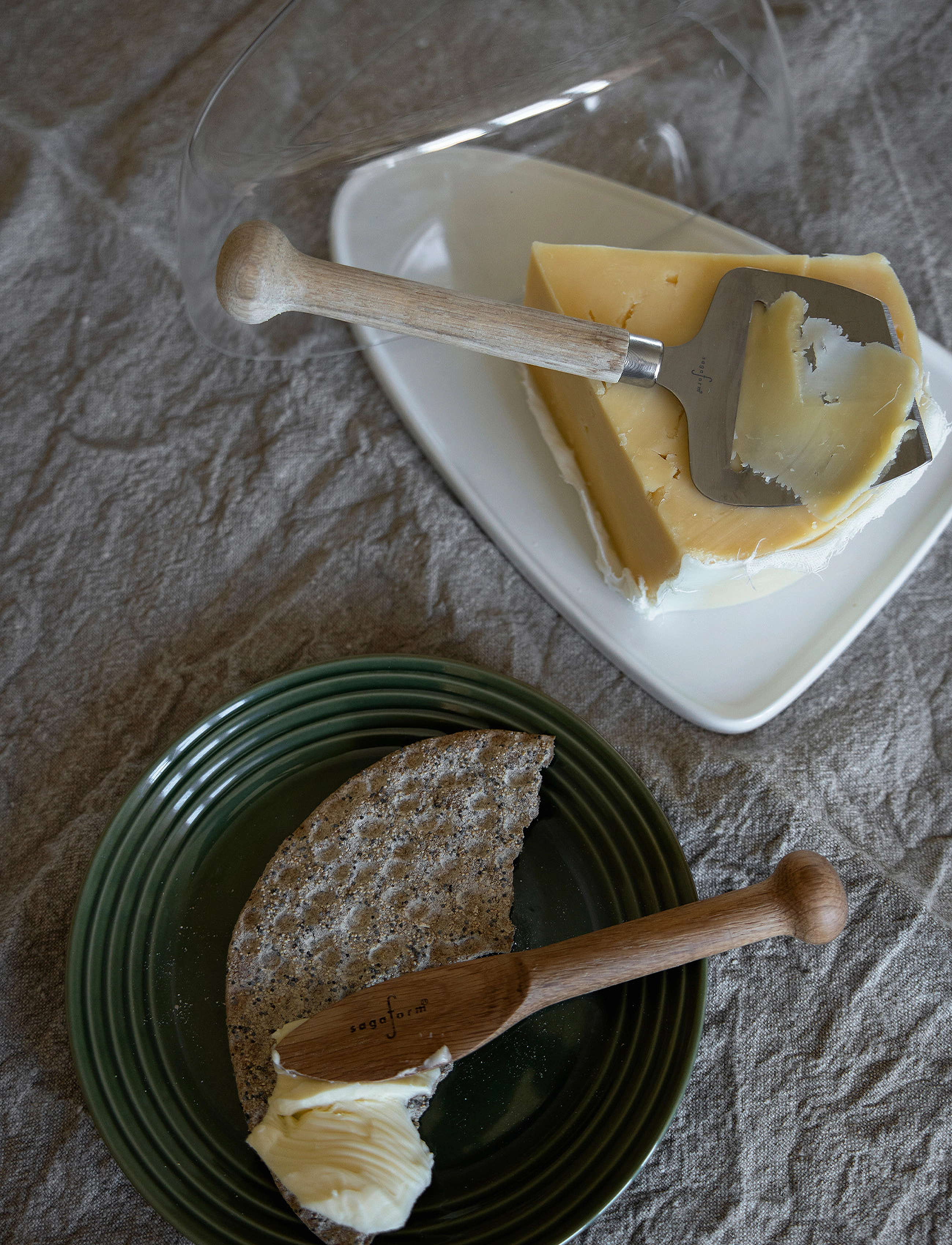 Sagaform - Nature cheeseslicer - lägsta priserna - brown - 2