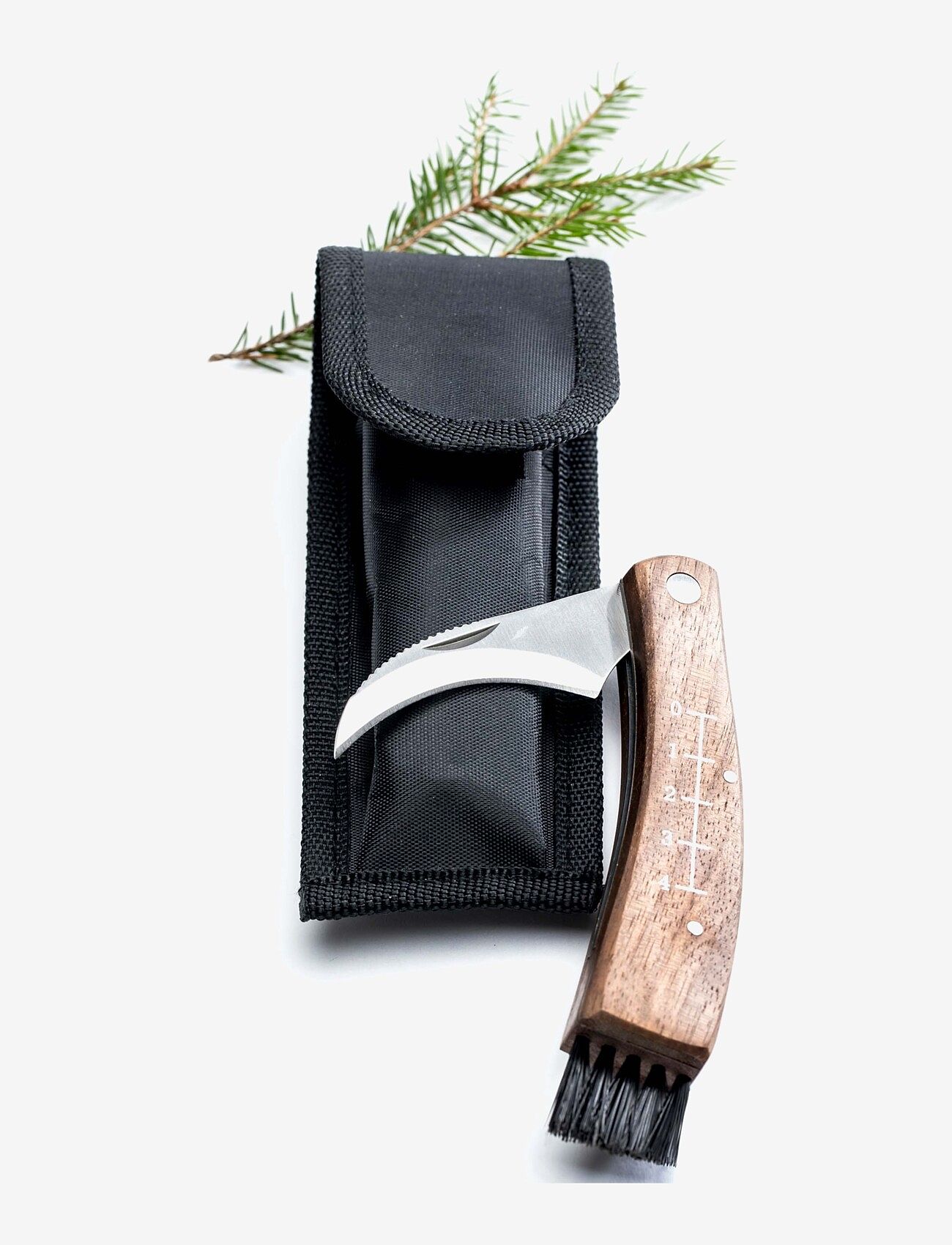 SAGAFORM Svampekniv Med Etui Schwarz - One Size - Unisex