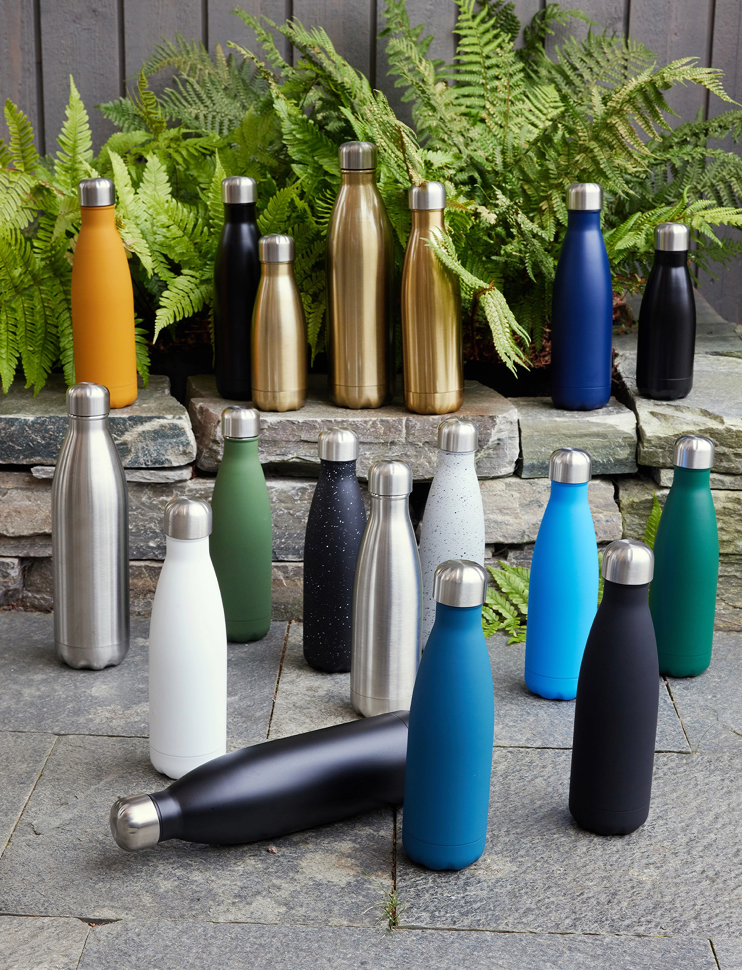Sagaform Steel Bottle, 50 CL, Kitchen, Gold - Water Bottles, Homeware