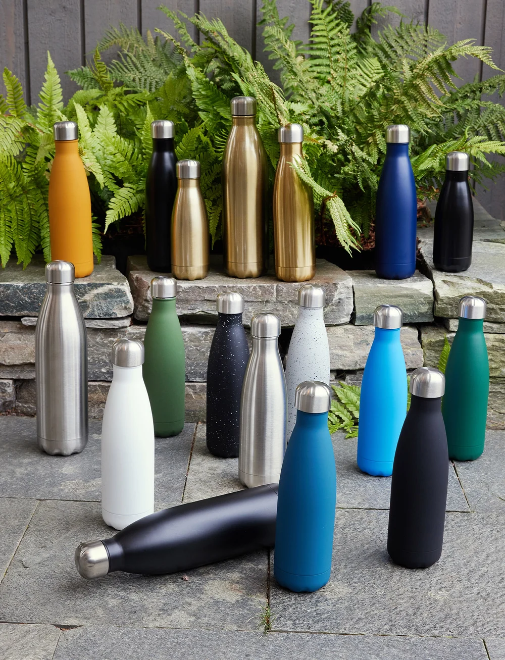 Sagaform - Steel bottle - thermosflaschen - gold - 1