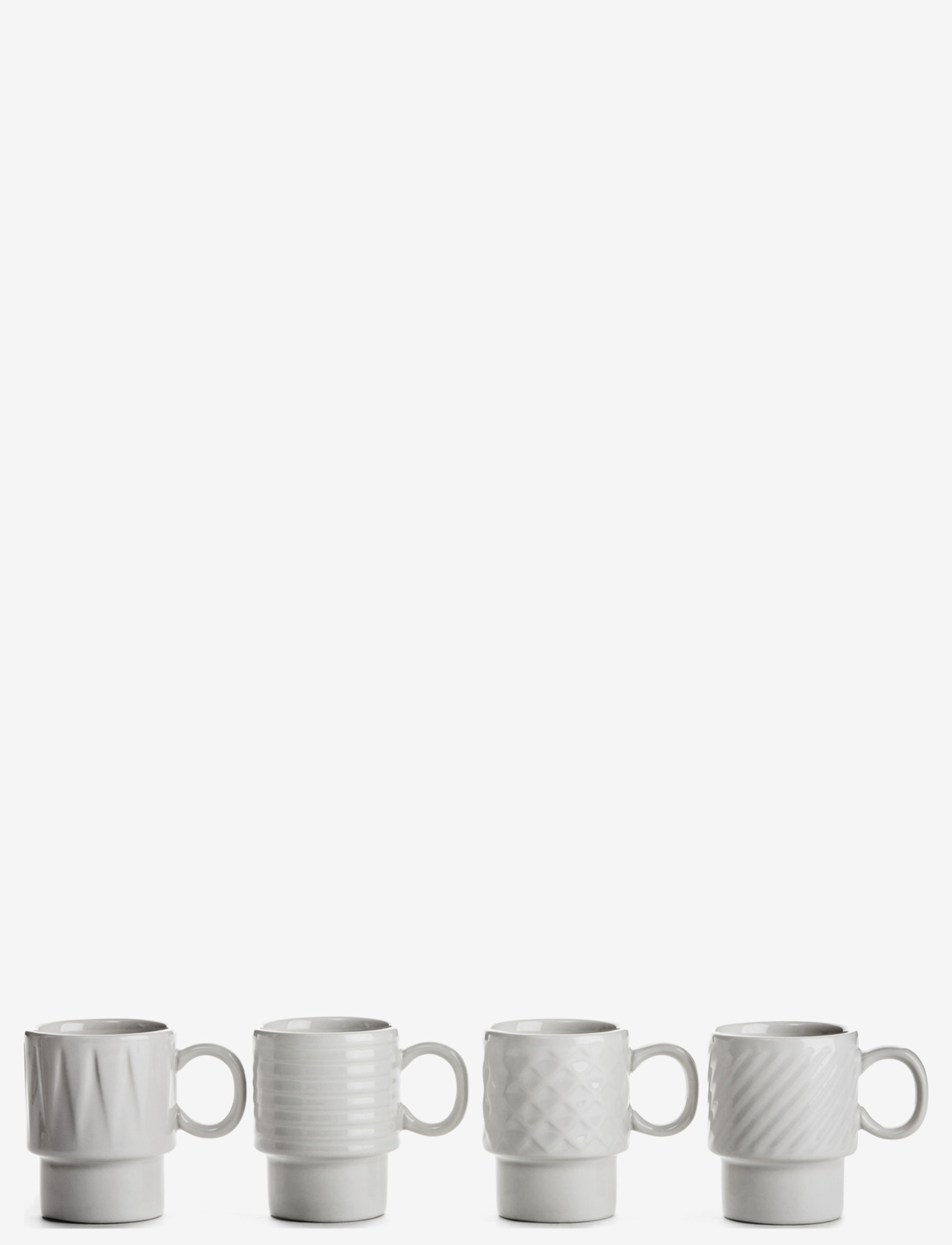 Sagaform Coffee & More, Espresso 4-Pack, Espresso Kop, Hvid, Str: 10 CL