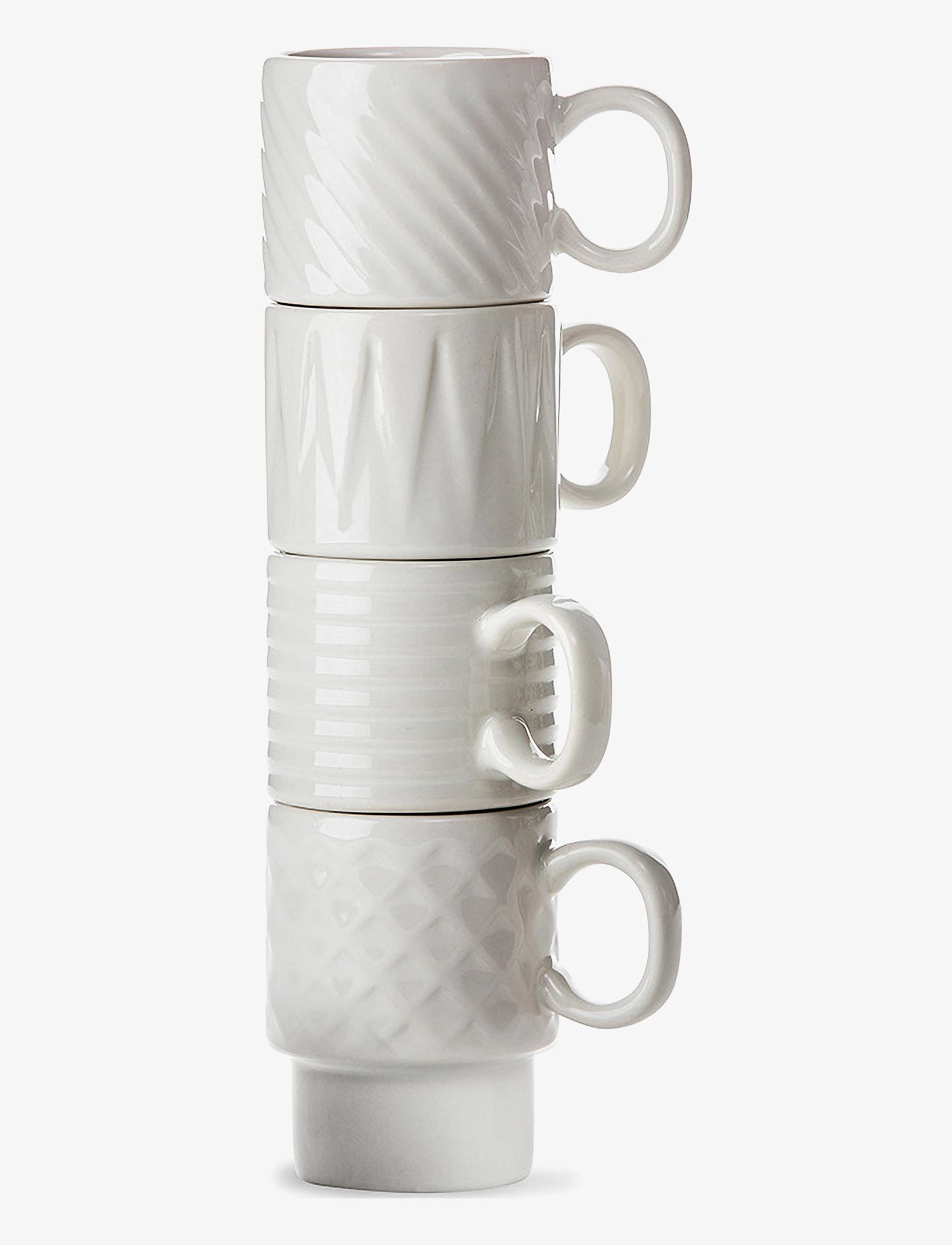 Sagaform - COFFEE & MORE, Espresso 4-pack - laveste priser - white - 1