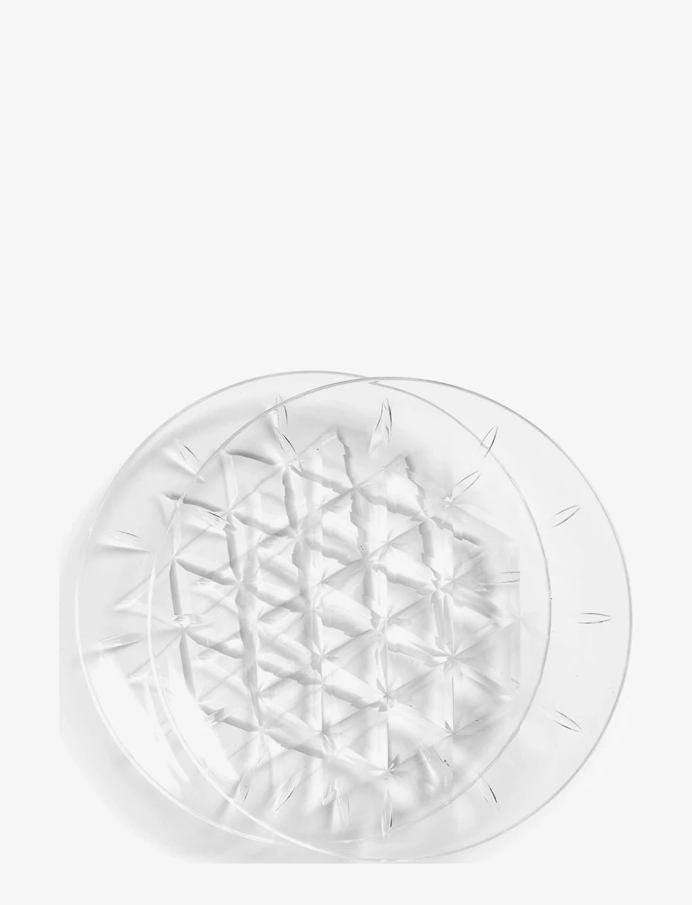 Sagaform - Picnic Juni plate - picknick-zubehör - clear - 0