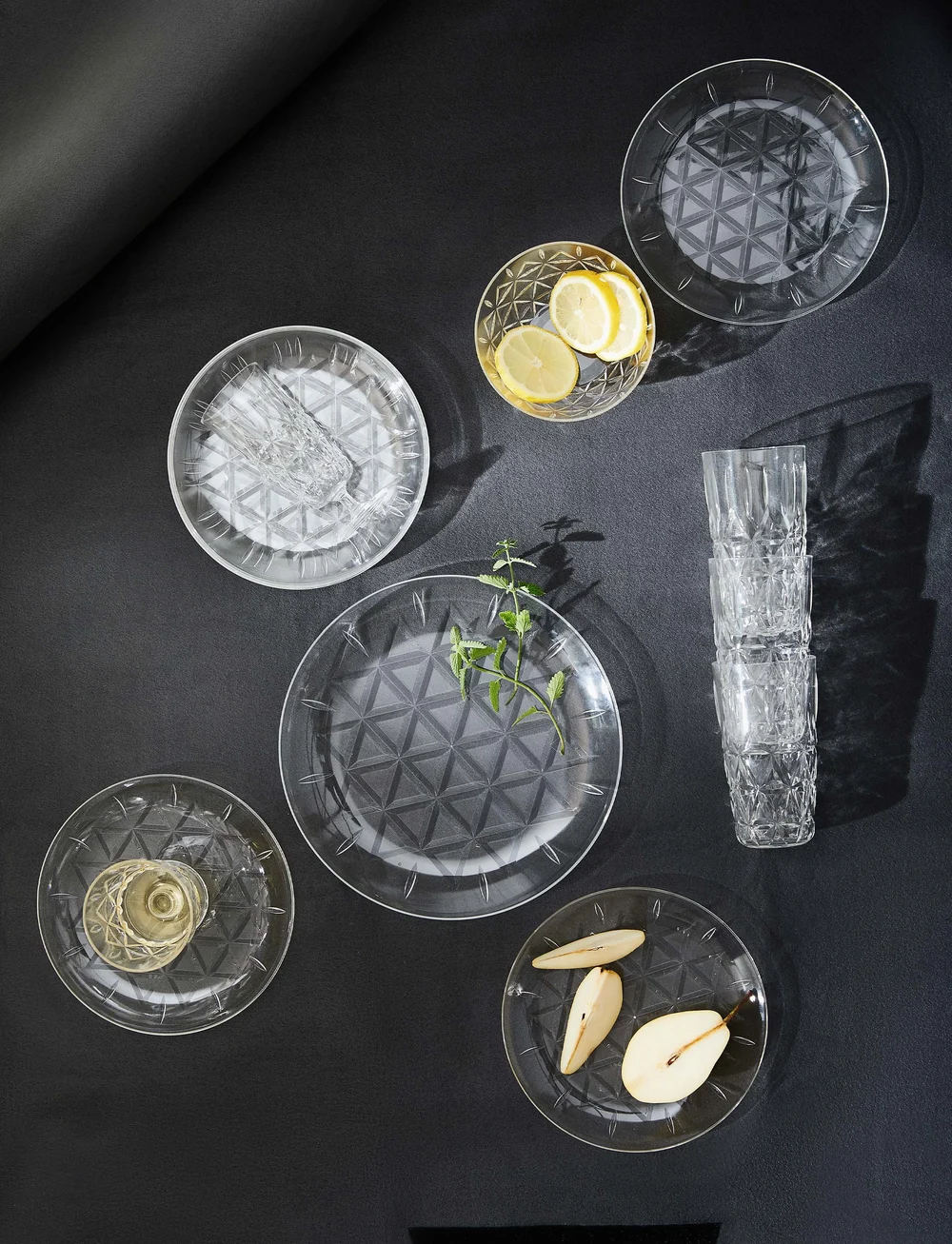 Sagaform - Picnic Juni plate - picknick-zubehör - clear - 2