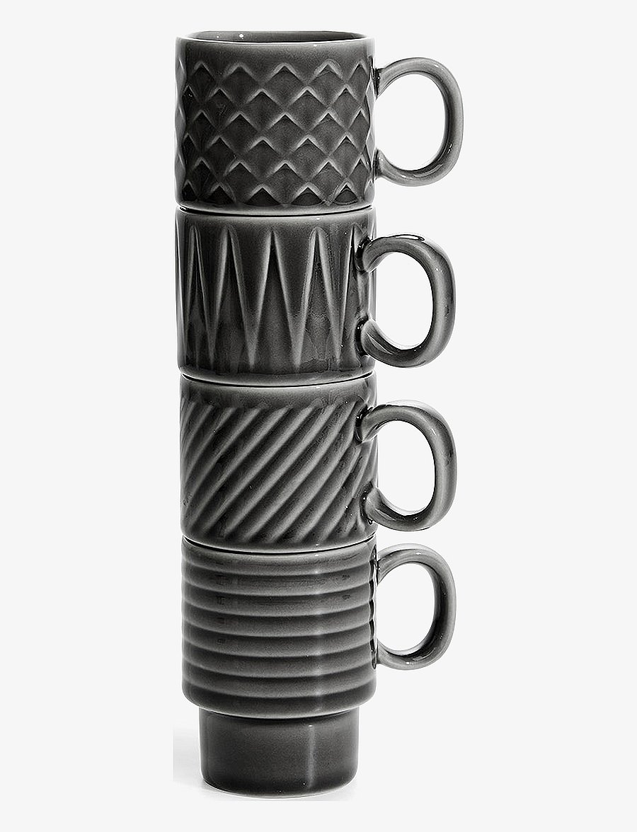 Sagaform - COFFEE & MORE, Mulled wine/Espresso cup 4-p - kaffetassen - grey - 1