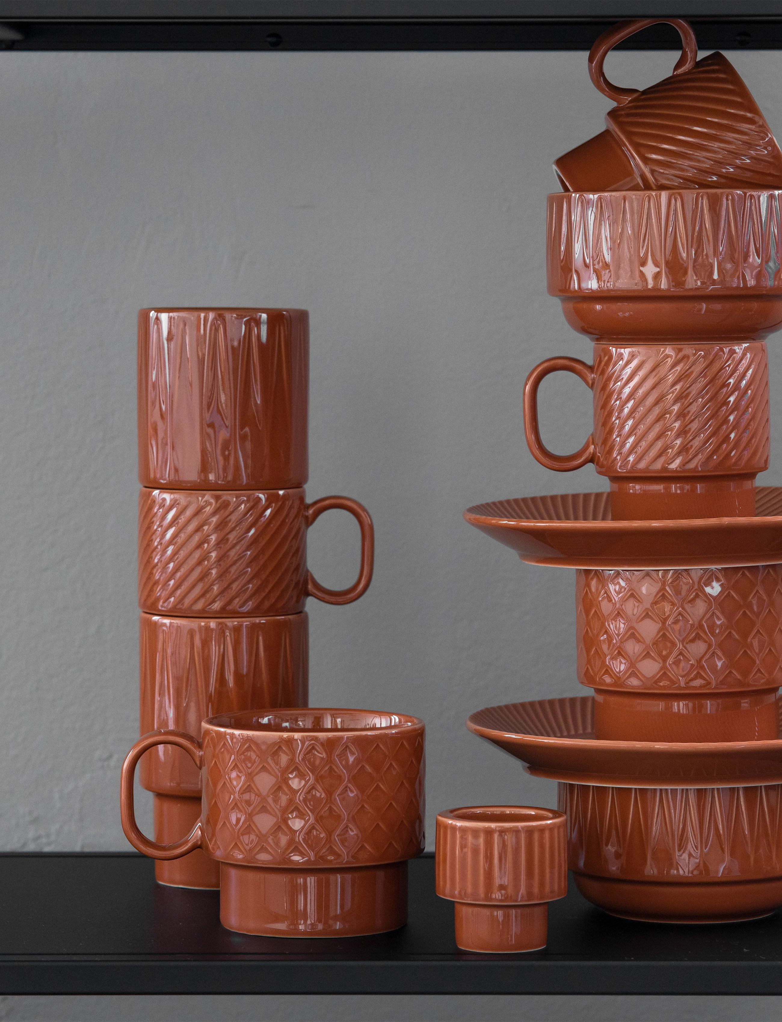 Sagaform - COFFEE & MORE, Latte mug - terrakotta - 1