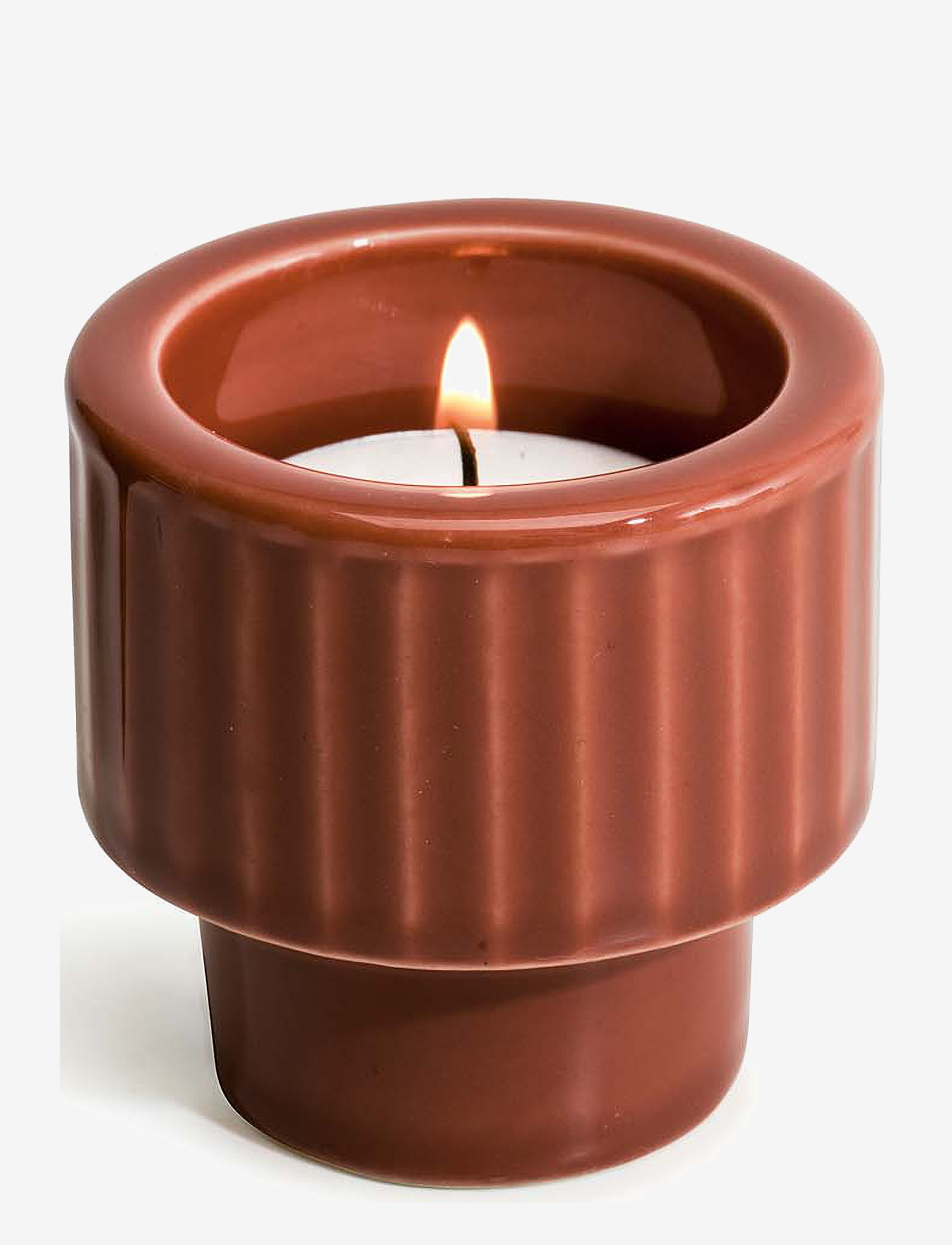 Sagaform - COFFEE & MORE, tealight/egg cup - teelichthalter - terrakotta - 2