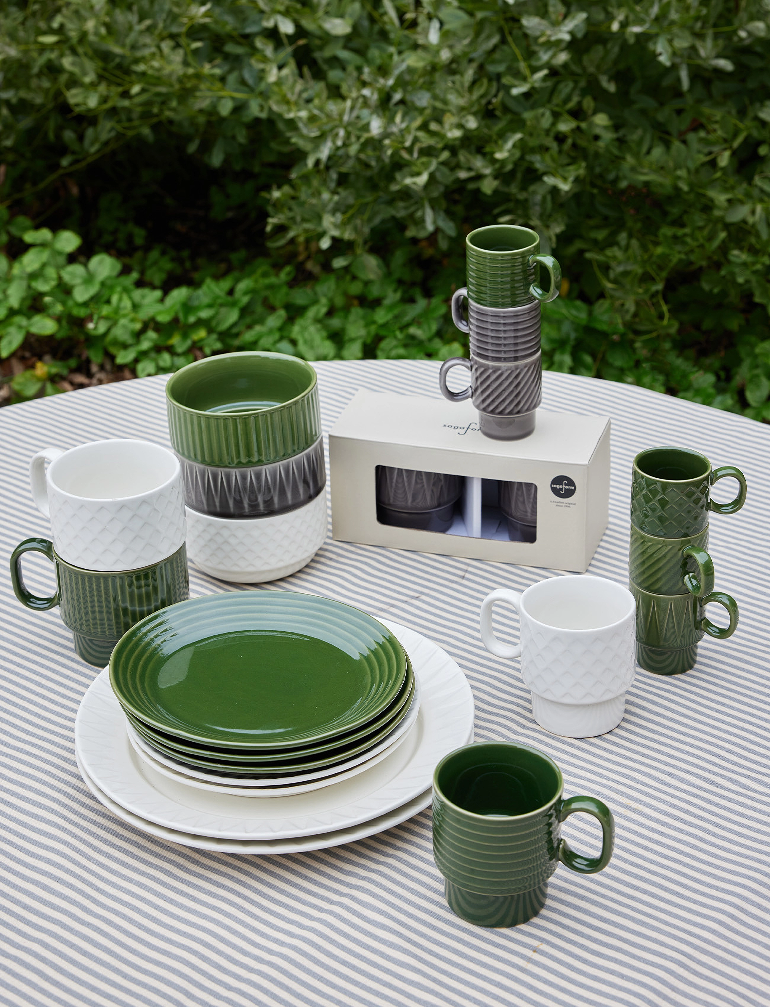 Sagaform Coffee & More Plate 27 cm, Ø 27 cm, White, Tallerkener > Middagstallerkener, Unisex