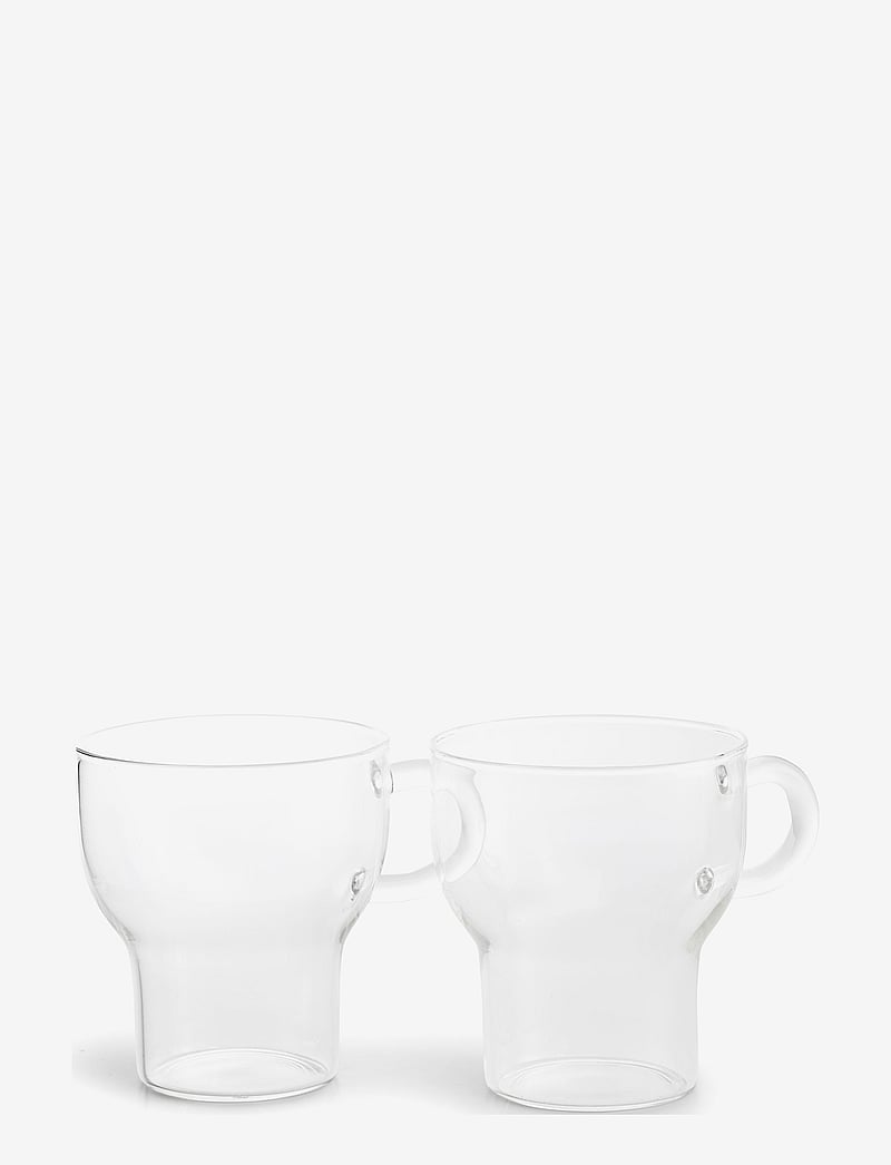 Sagaform - Glass mug 2-pack clear 25 cl - kubki do kawy - clear - 1