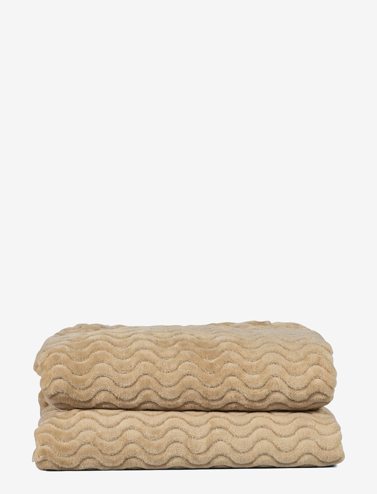 Sagaform - Agnes fleece plaid - blankets & throws - beige - 0