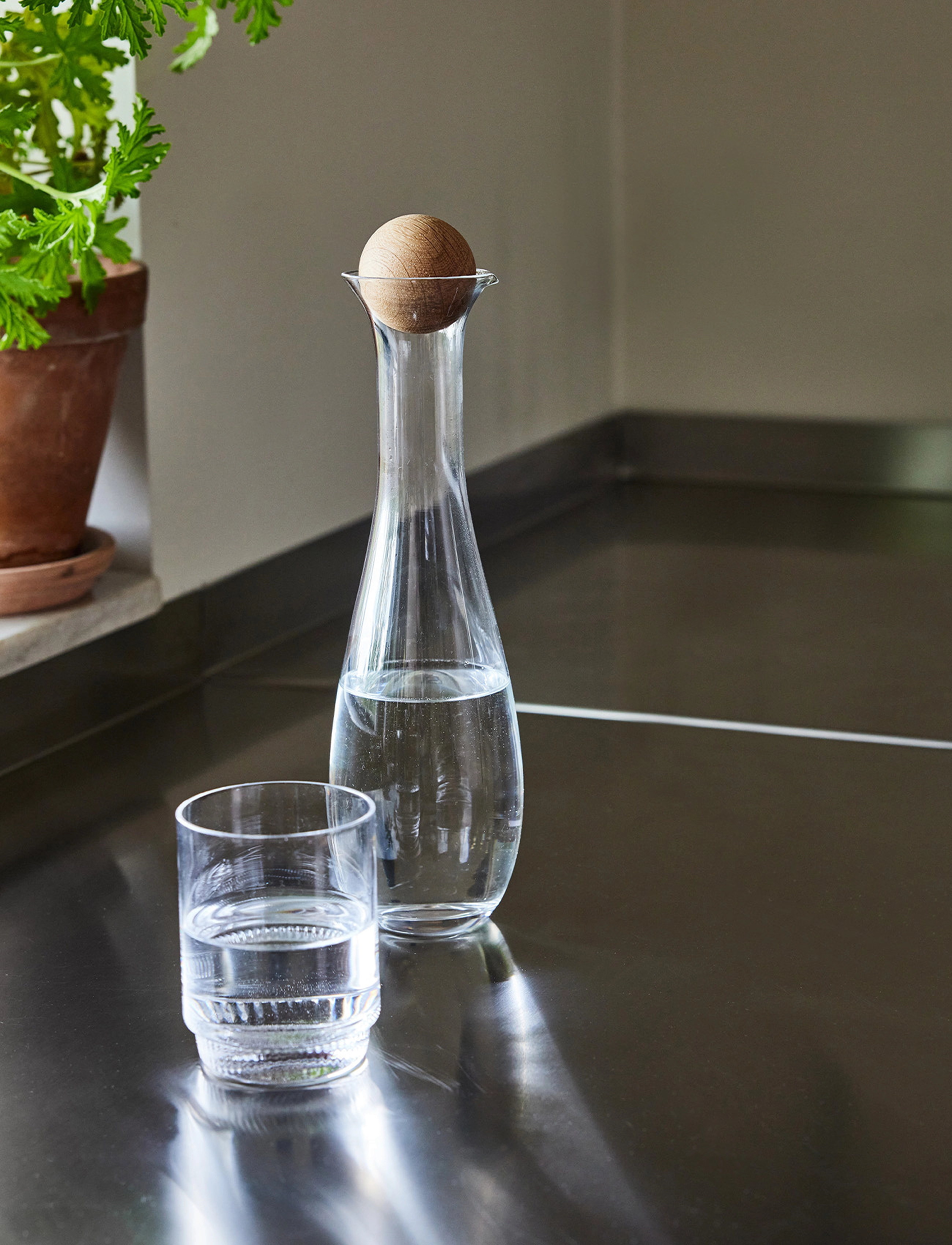 Sagaform Nature-Karaffel/Flaske, 45 CL, Jugs & Carafes, Nackt - Water Carafes Jugs, Homeware