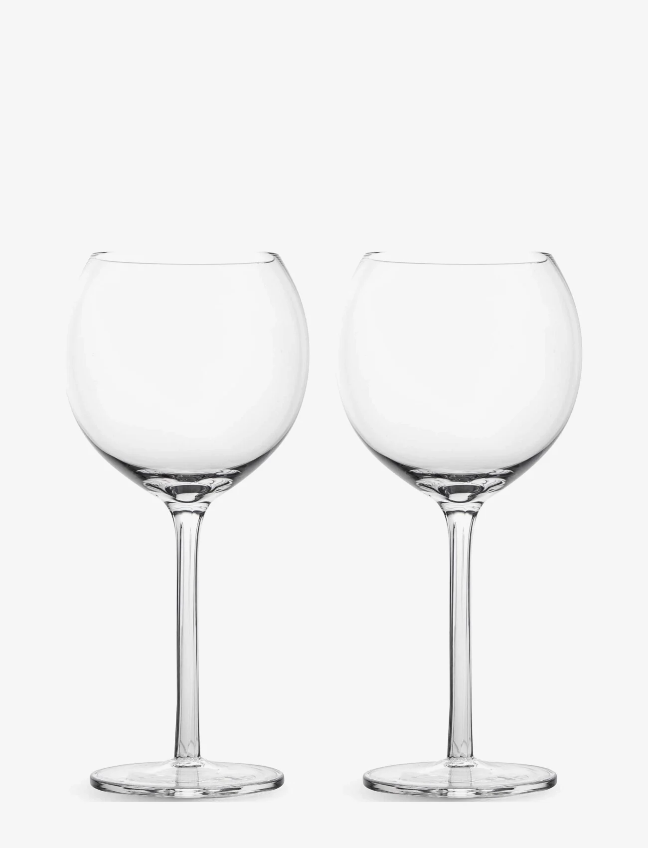 Sagaform - Saga wine glass, 2-pack - valge veini pokaalid - clear - 0