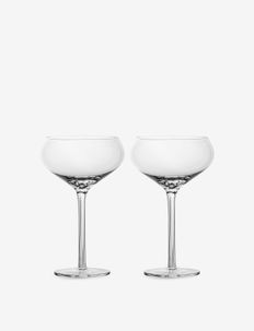 Saga champagne coupe glass, 2-pack, Sagaform