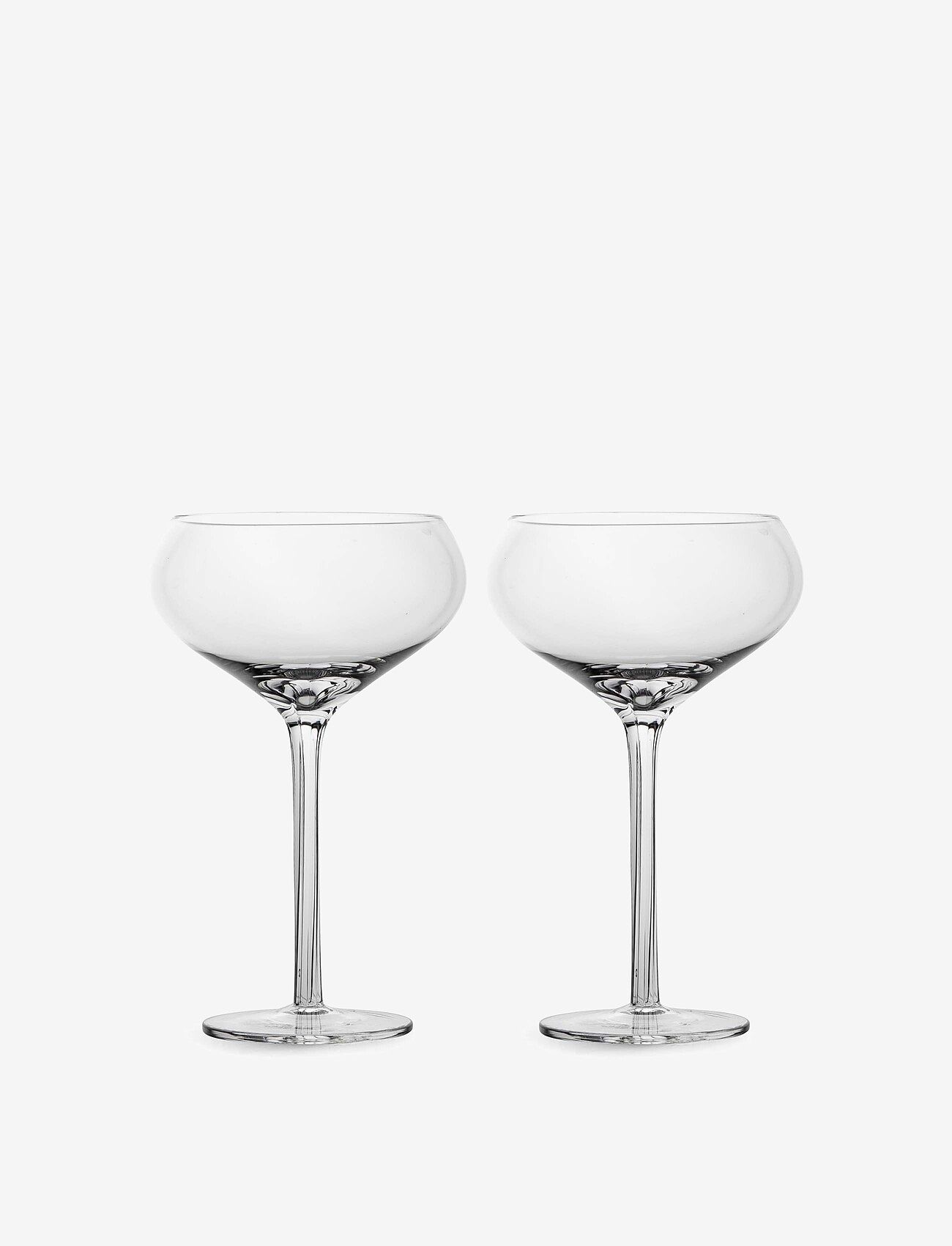Sagaform - Saga champagne coupe glass, 2-pack - sektgläser - clear - 0