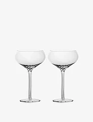 Sagaform - Saga champagne coupe glass, 2-pack - laveste priser - clear - 0