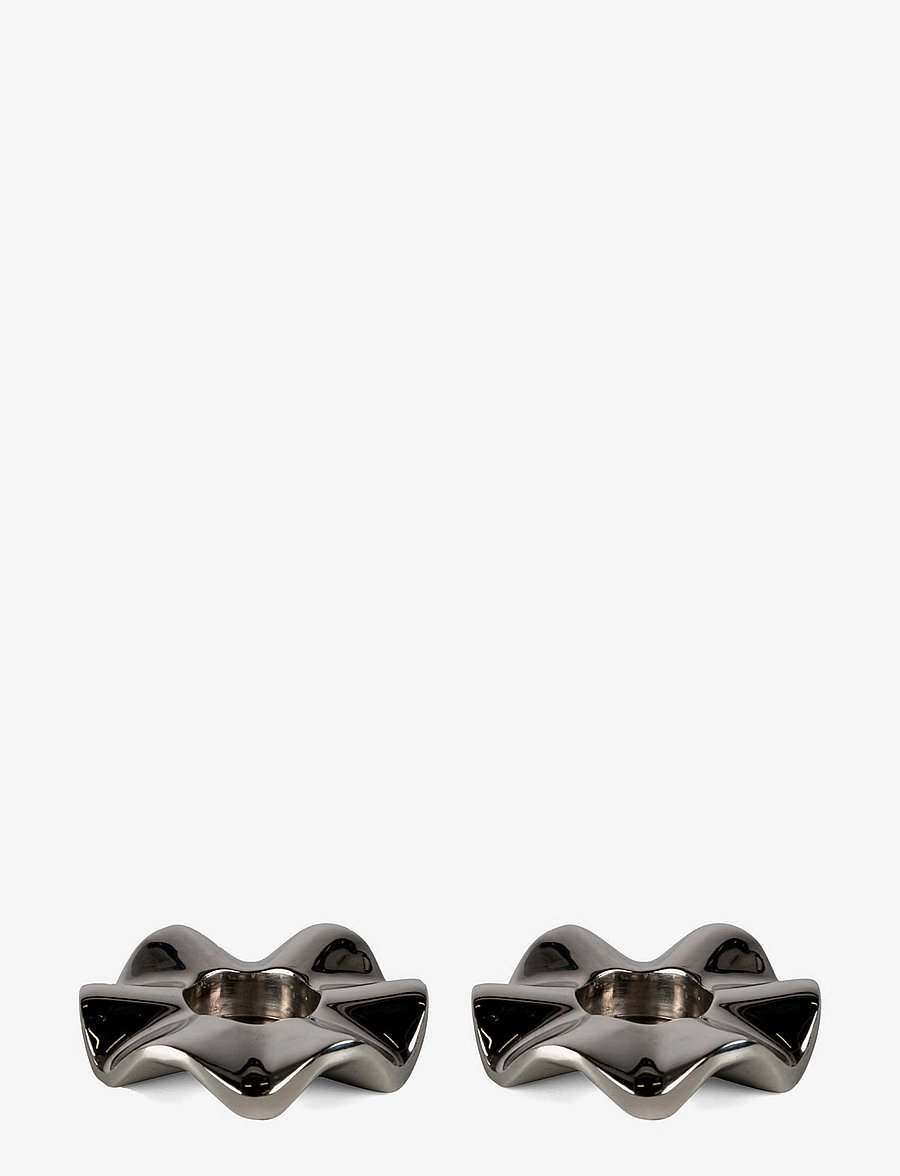 Sagaform - Signe Candleholder 2-pack - die niedrigsten preise - silver - 0