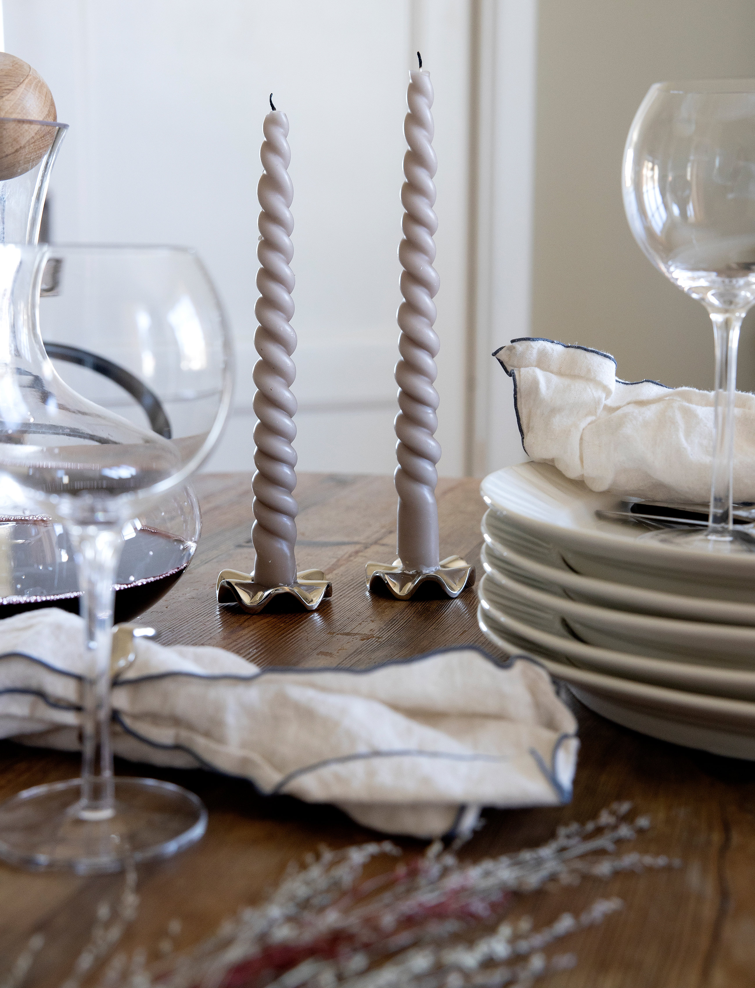 Sagaform - Signe Candleholder 2-pack - laagste prijzen - silver - 2