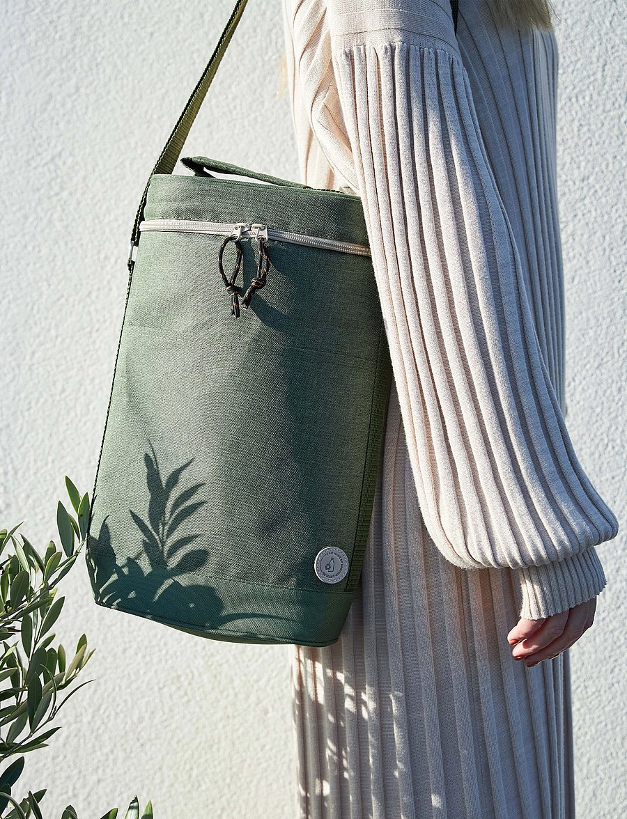 Sagaform - City cooler bag high - piknikutarvikud - green - 0