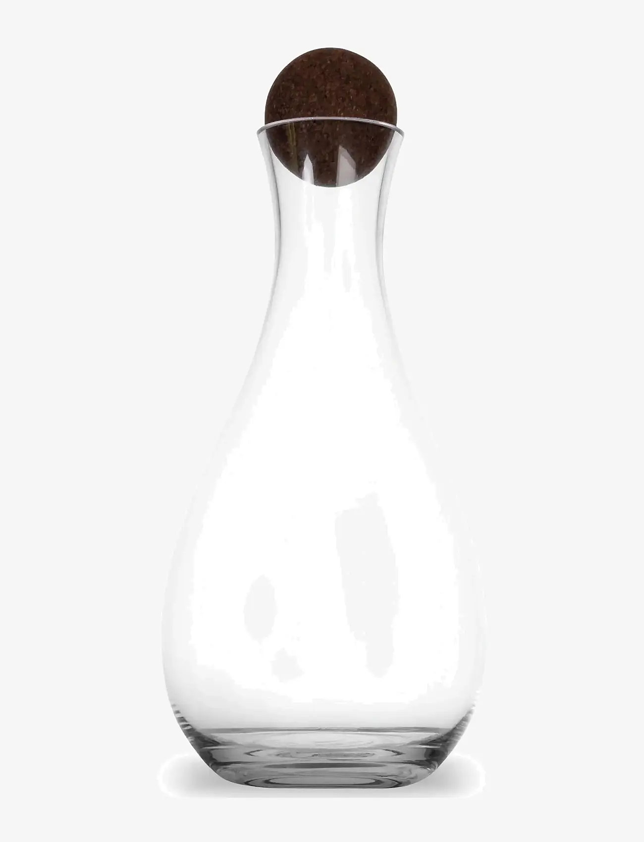 Sagaform - Nature wine carafe with cork stopper - weinkaraffen & dekantierer - klar/mÖrkbrun - 1