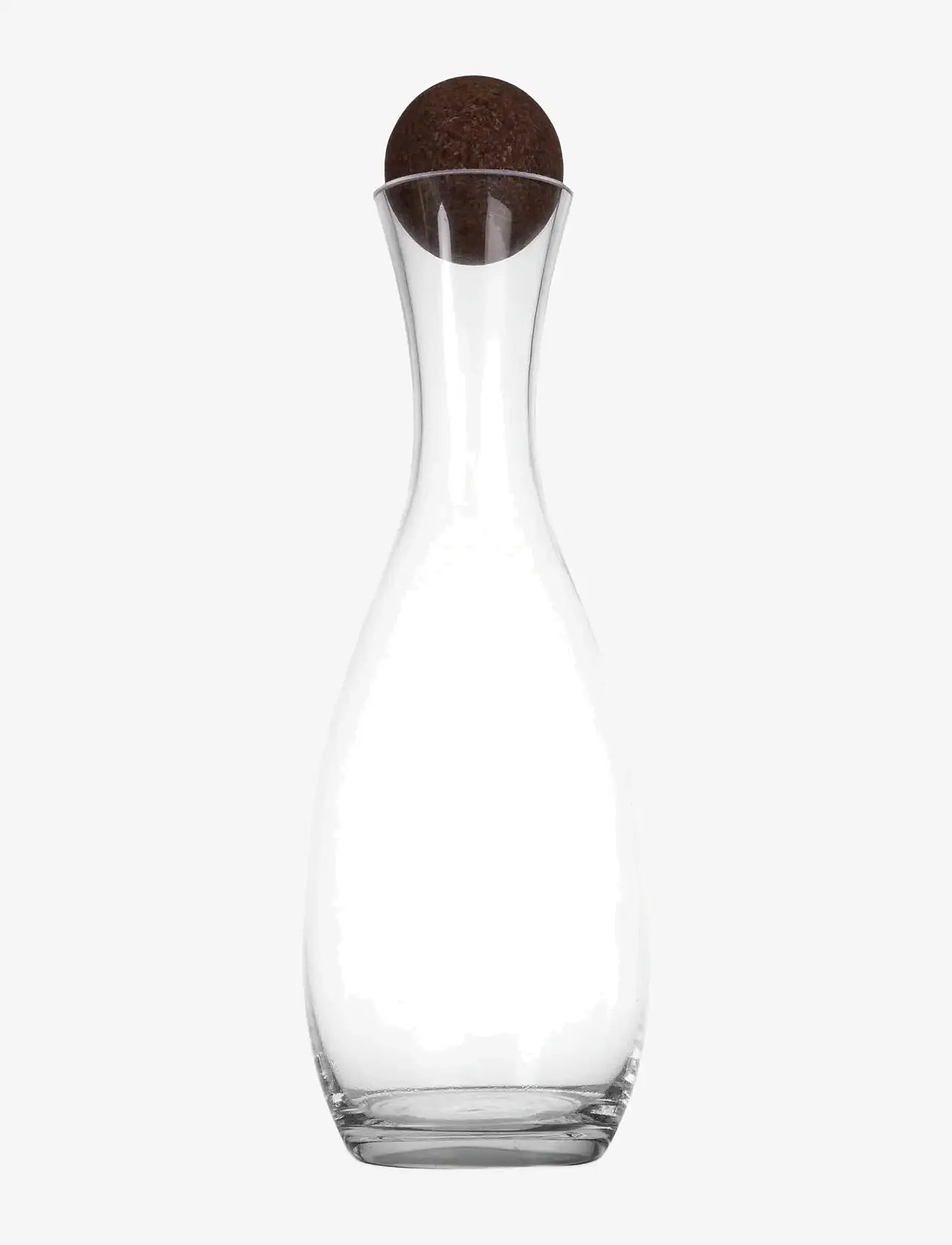 Sagaform - Nature carafe with cork stopper - weinkaraffen & dekantierer - klar/mÖrkbrun - 1