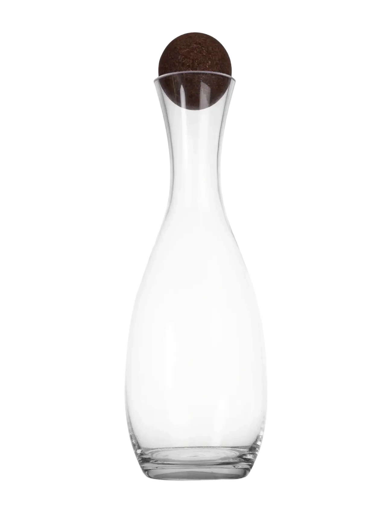 Nature carafe with cork stopper - KLAR/MÖRKBRUN
