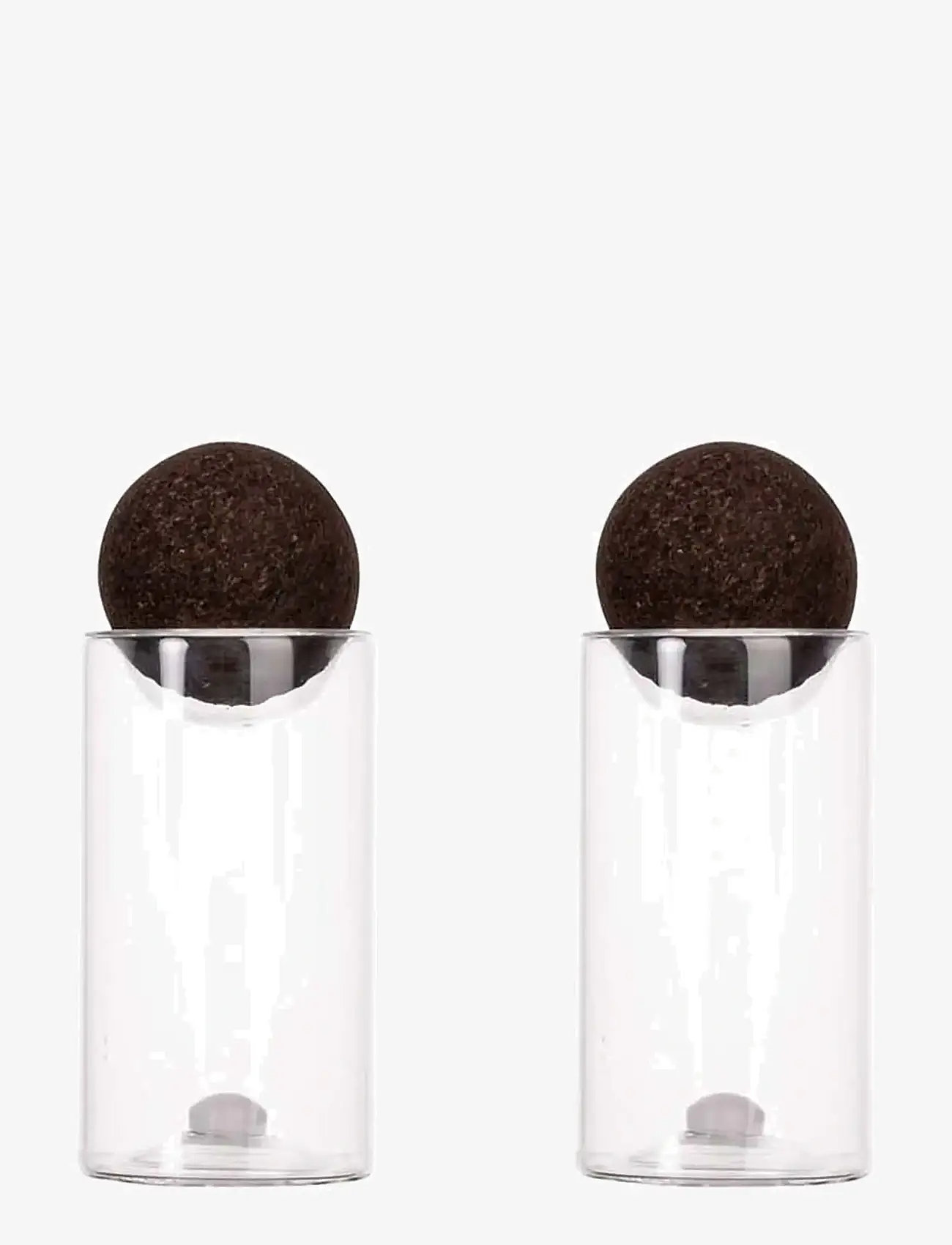 Sagaform - Nature salt- and pepper set with cork stoppers, 2-pcs - osta hinna alusel - klar/mÖrkbrun - 0