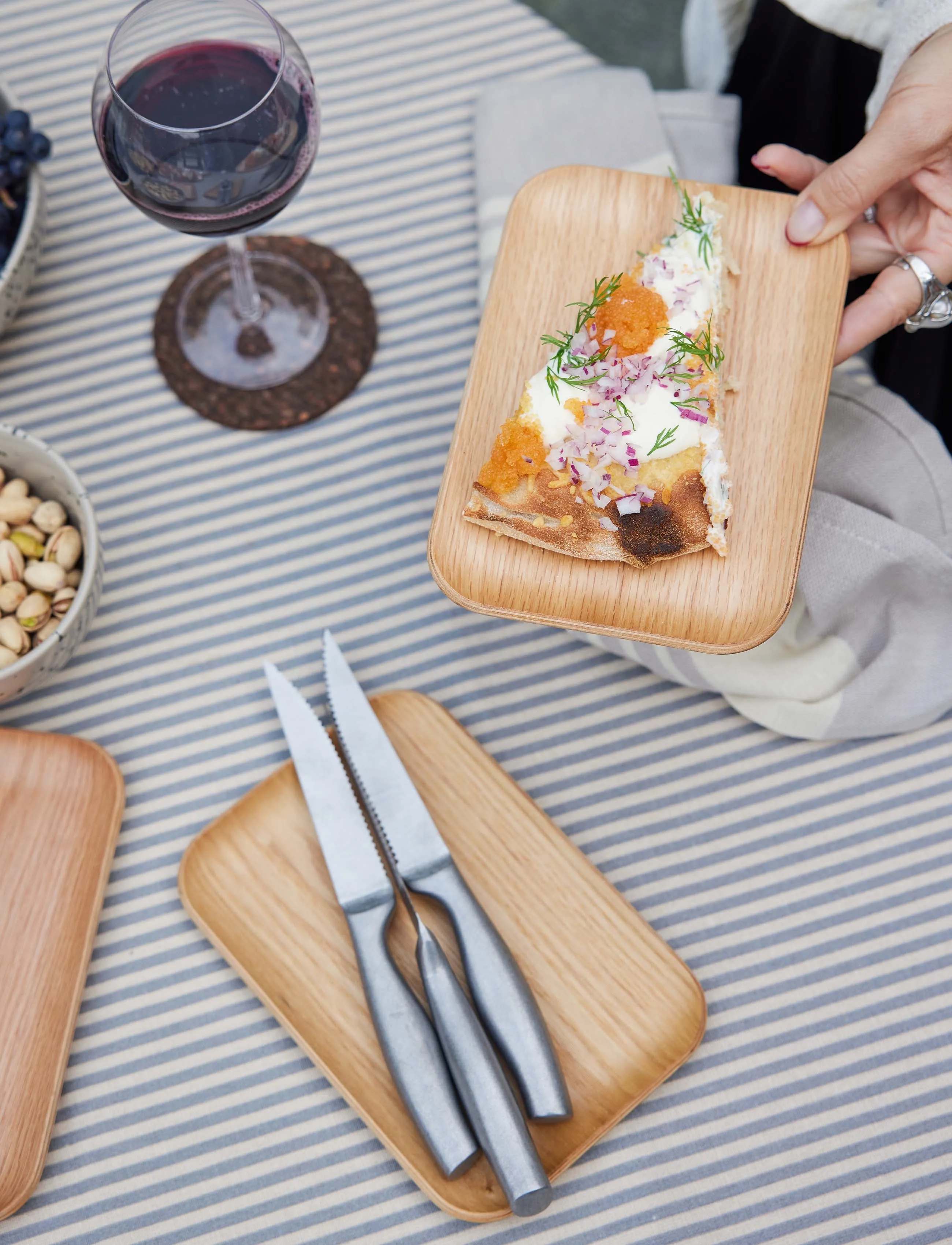 Sagaform - Hanna plate - tabletts - brun - 3