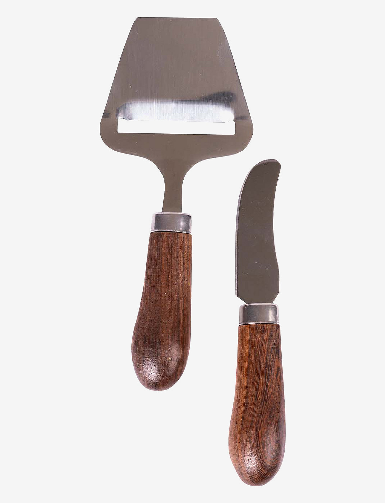 Sagaform - Astrid osthyvel och smörkniv, brun - couteaux à beurre - brun/silver - 0