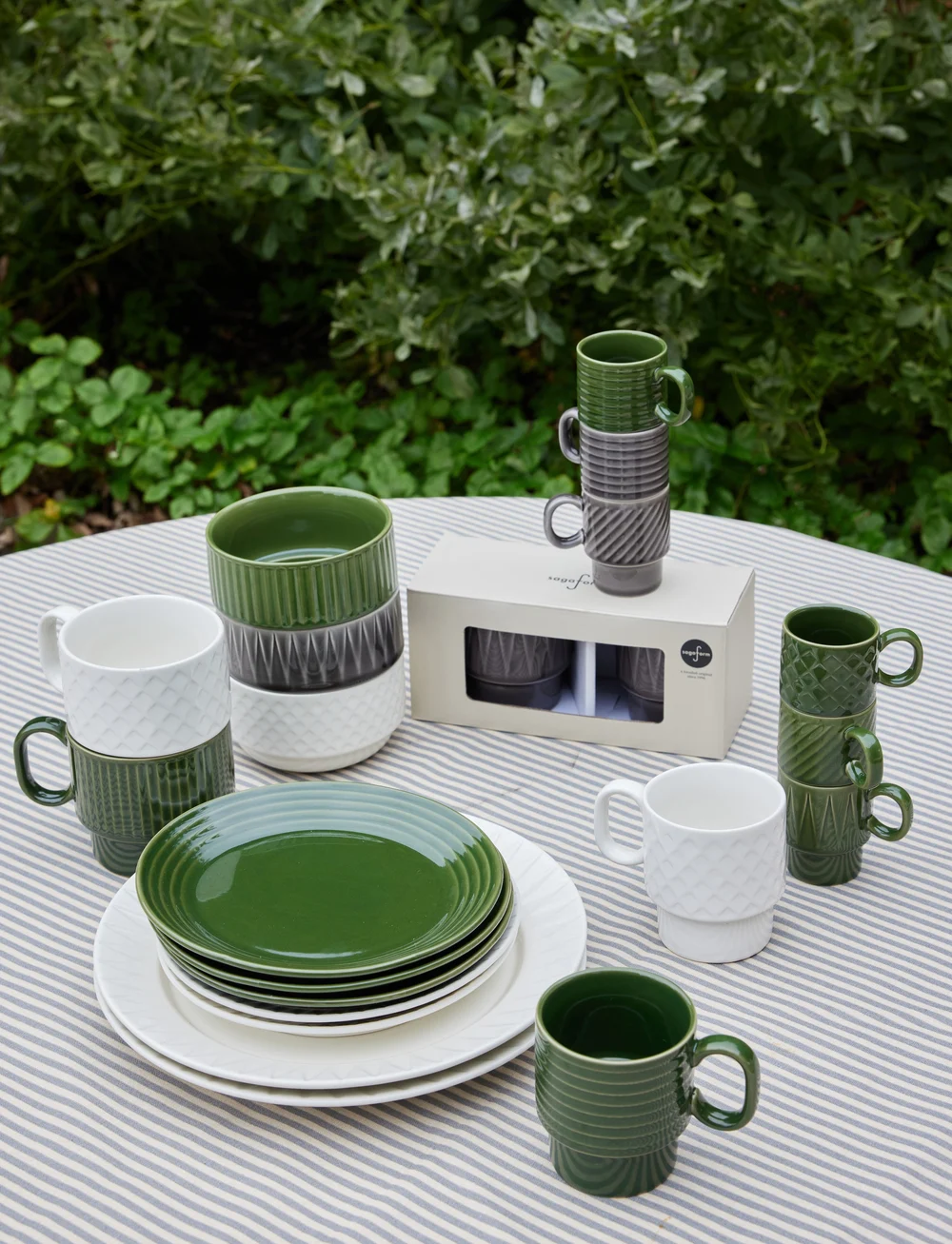 Sagaform - Coffee & More Mug 2-pack - kaffetassen - green - 2