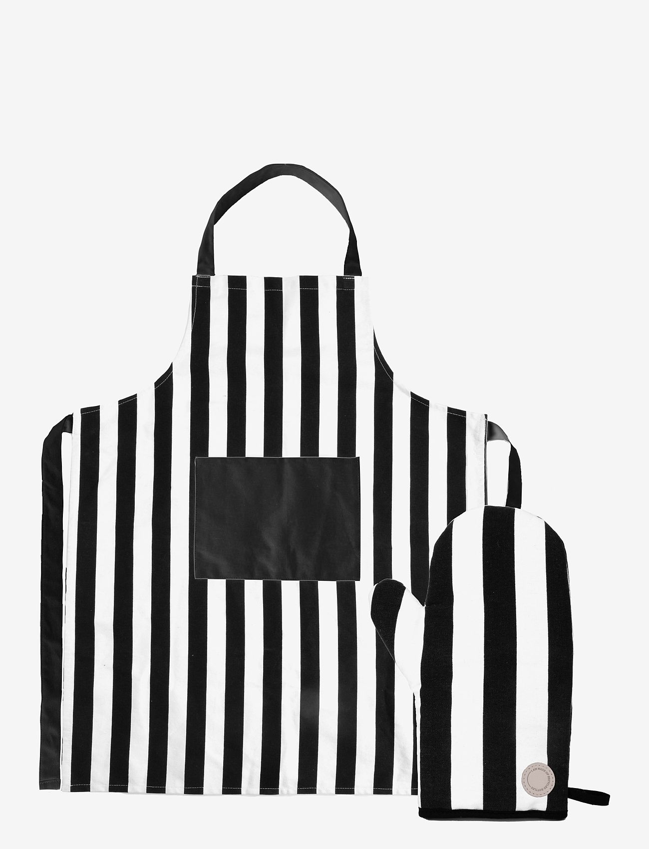 Sagaform - Aron apron & bbq glove set - nach preis einkaufen - black/beige - 0