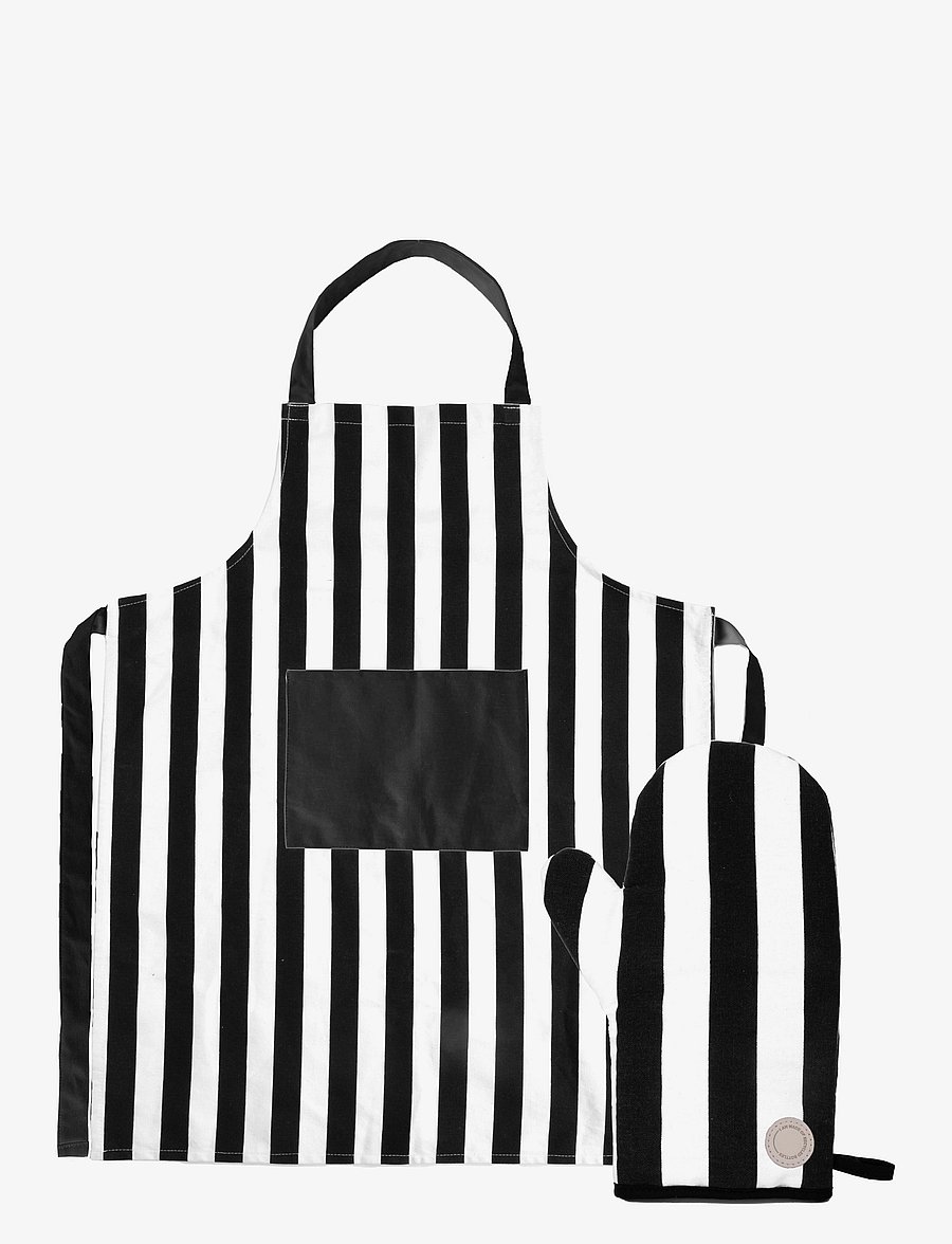 Sagaform - Aron apron & bbq glove set - die niedrigsten preise - black/beige - 0