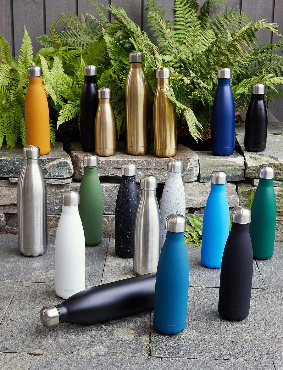 Sagaform - Nils steel bottle - udstyr - dark blue - 0