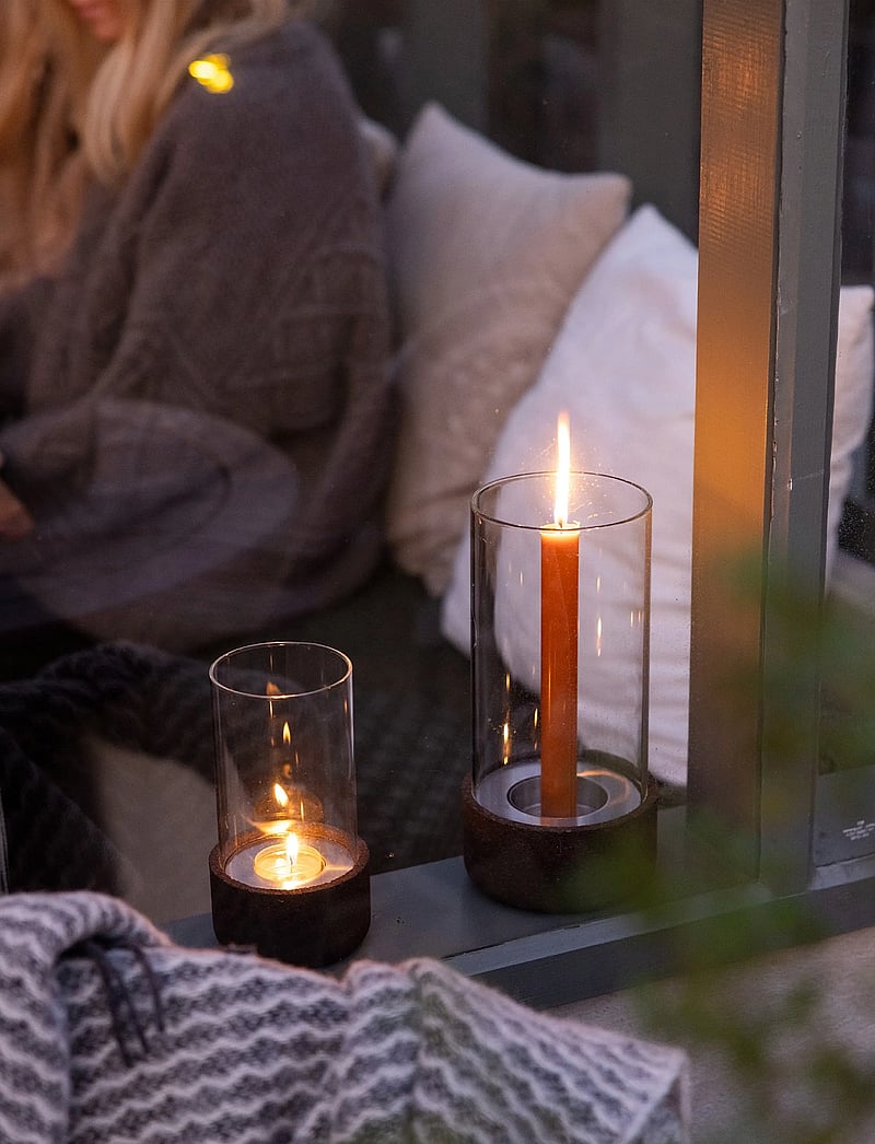 Sagaform - Dante lantern small - dark brown - 3