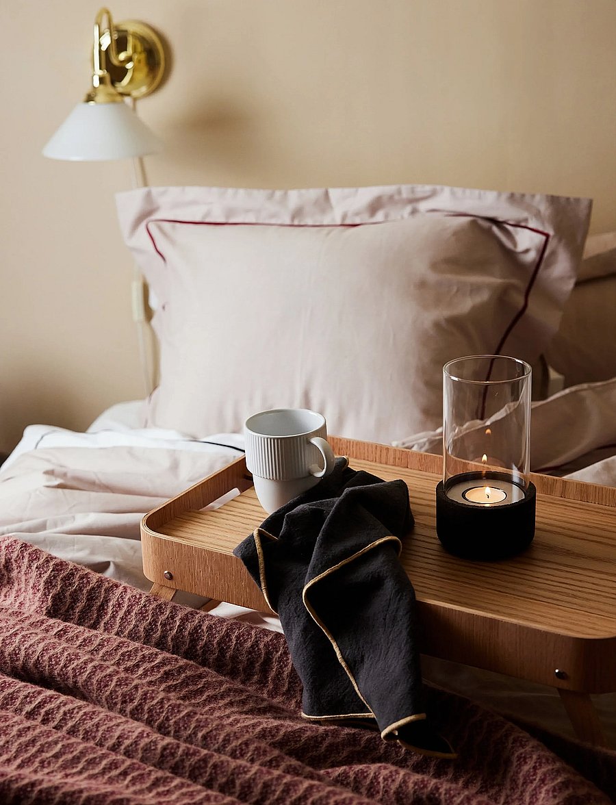Sagaform - Hanna bed tray - tabletts - brown - 0